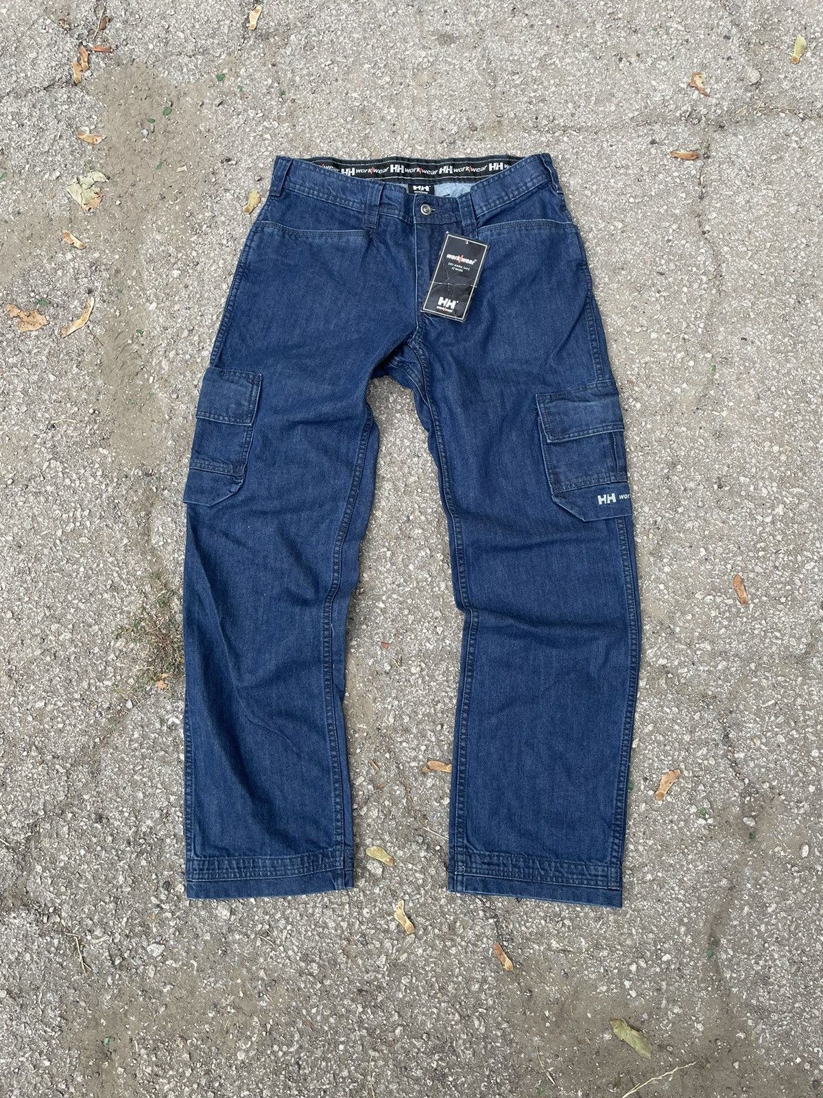 image of New Vintage Helly Hansen Cargo Pants Helly Hansen Denim, Men's (Size 34)