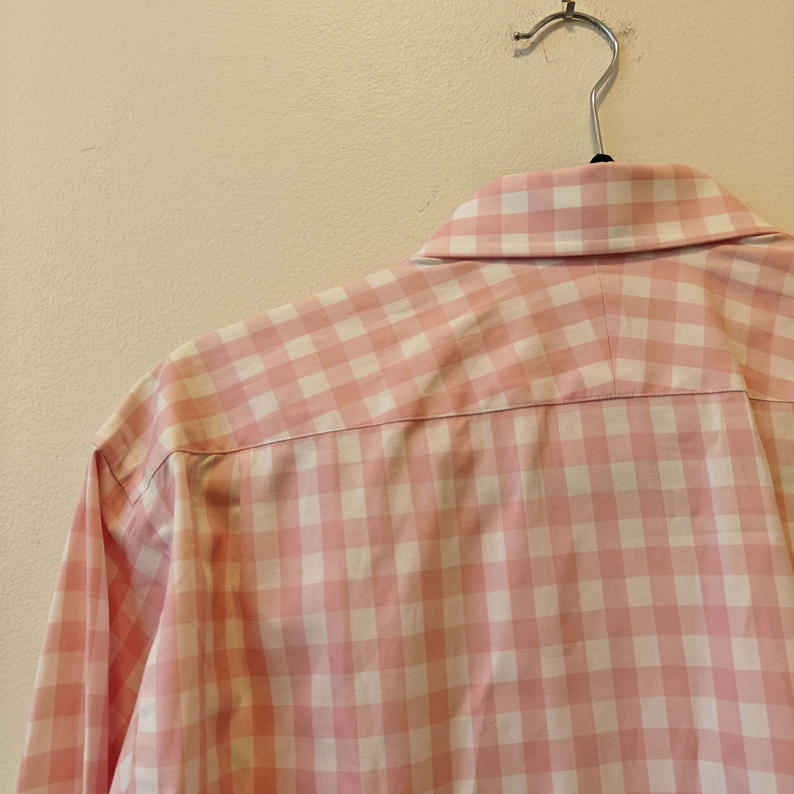Drake's pink checkered dress shirt 16/41" drakes Size US M / EU 48-50 / 2 - 25 Thumbnail