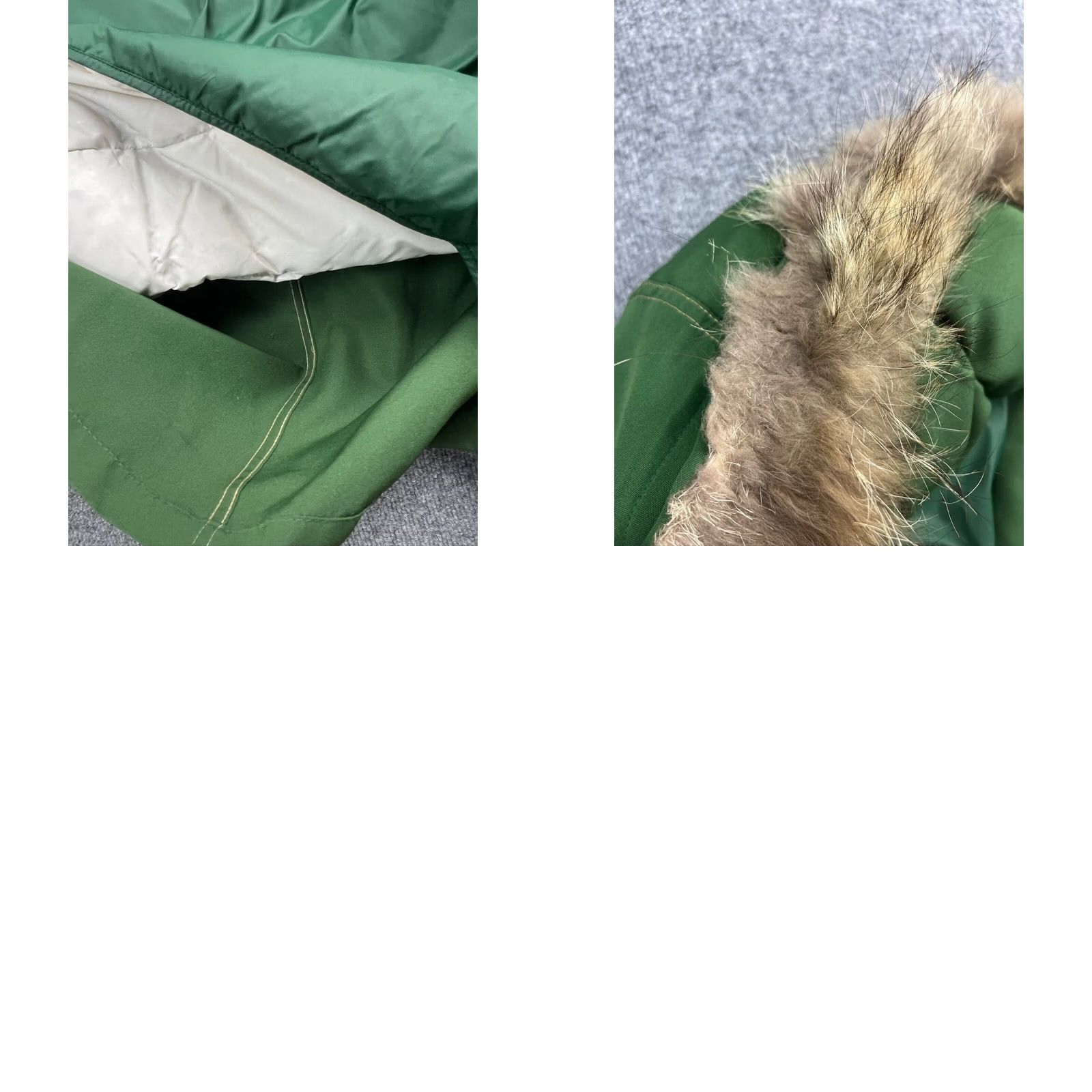 Eddie Bauer VINTG 70s Eddie Bauer Goose Down Jacket Women's S/M Green Belted Coyote Fur Hood Size S / US 4 / IT 40 - 9 Thumbnail