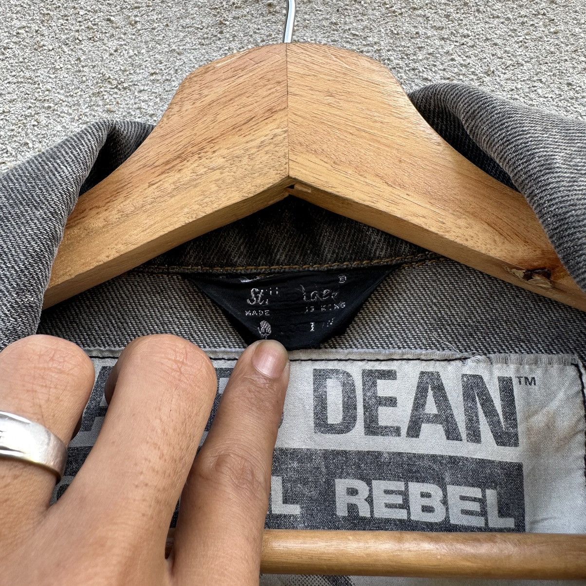 James Jean × Vintage SEND OFFER📌 VINTAGE JAMES DEAN ORIGINAL REBEL TRUCKER JACKET Size US S / EU 44-46 / 1 - 9 Thumbnail