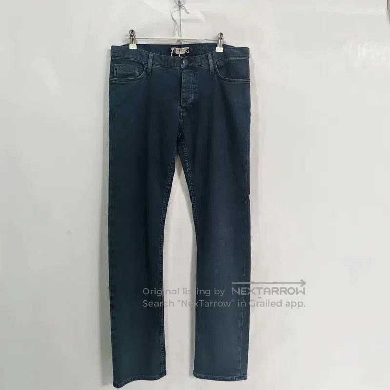 Burberry Burberry Blue Cotton Logo Casual Pants. Size US 32 / EU 48 - 1 Thumbnail
