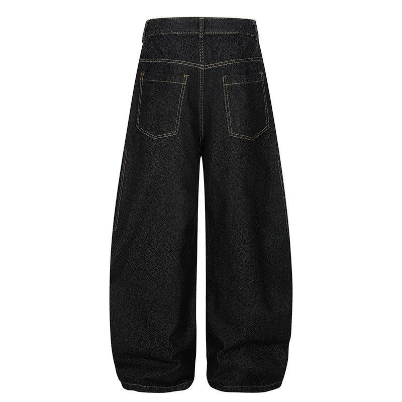 Jean Men's wide-leg street style baggy cutaway jeans Size US 32 / EU 48 - 2 Thumbnail