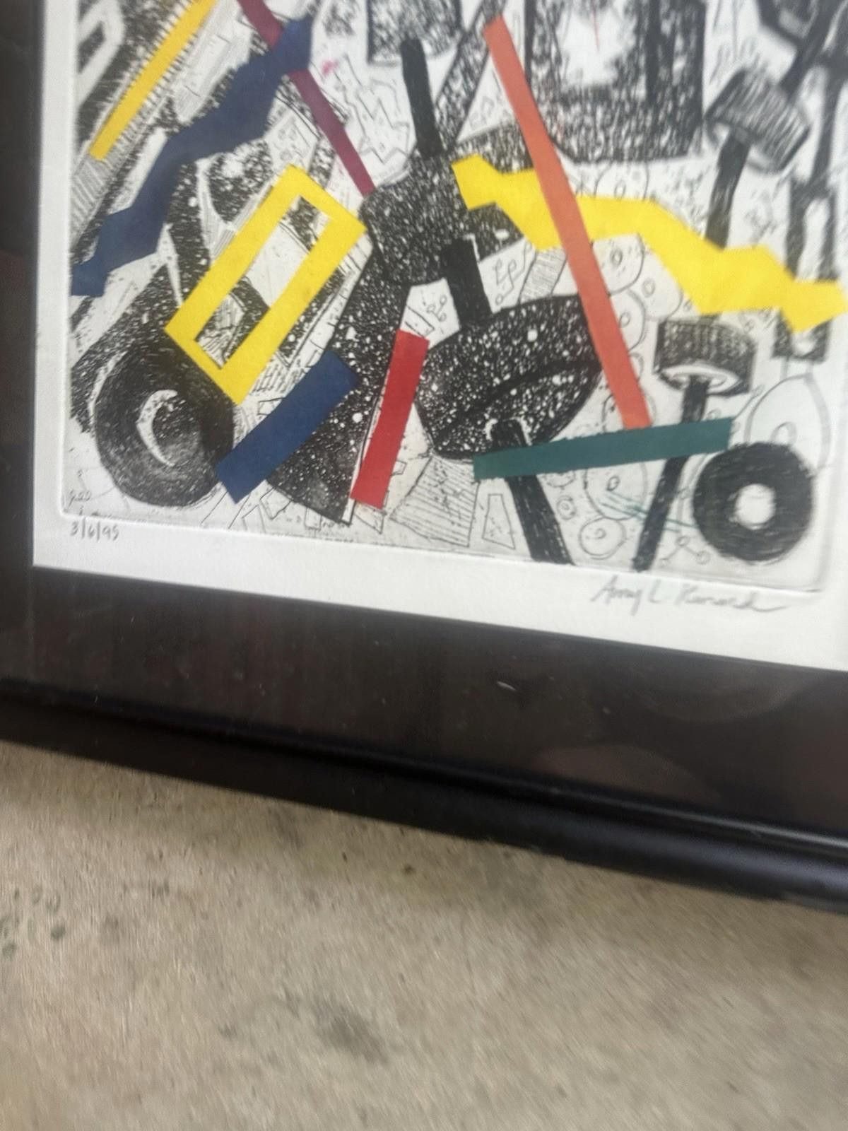 Designer 90s Abstract Art Wallhanging Amy Kinard Size ONE SIZE - 4 Thumbnail