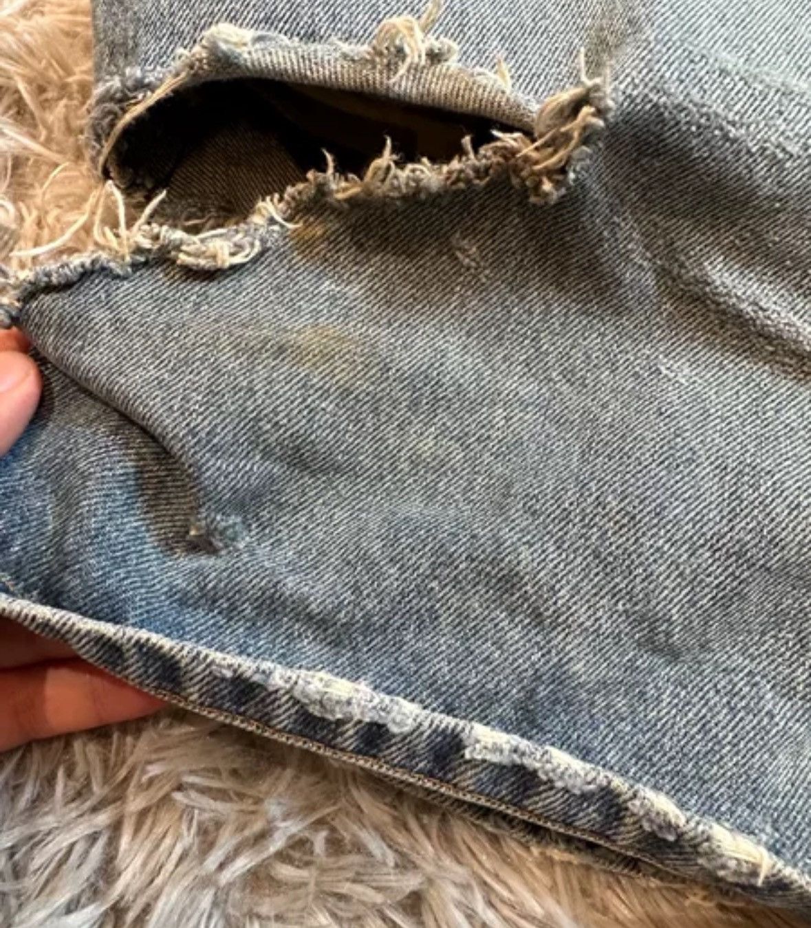 Balenciaga Balenciaga's Tomorrow's World Knife Cutting Jeans Size US 29 - 4 Thumbnail