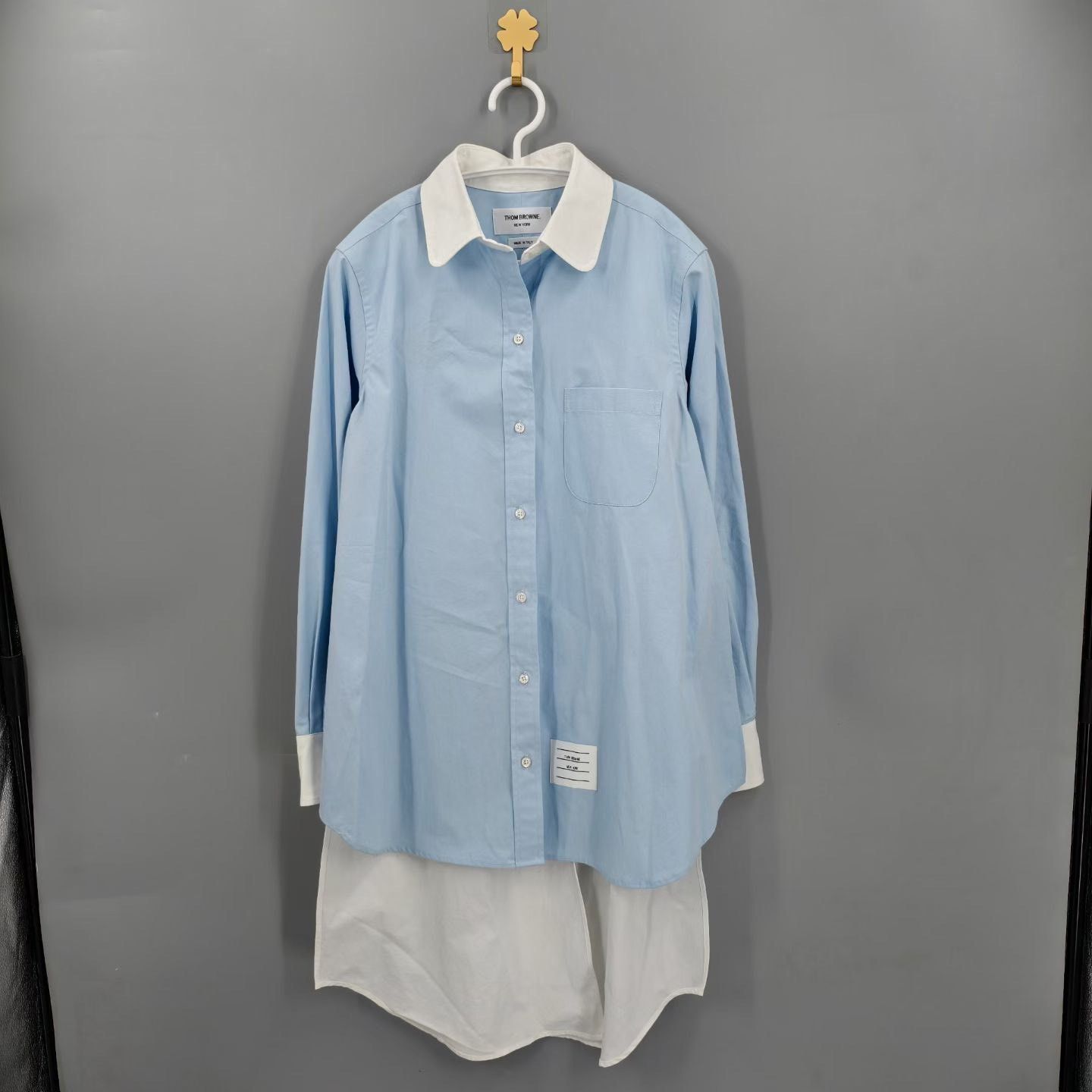 Thom Browne Thom Browne Blue Button Up XS Women Size XS / US 0-2 / IT 36-38 - 1 Thumbnail