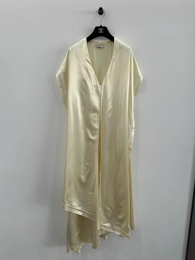 Fendi Fendi Double F Logo Satin Dress Women's - dmc Size US L / EU 52-54 / 3 - 1 Thumbnail