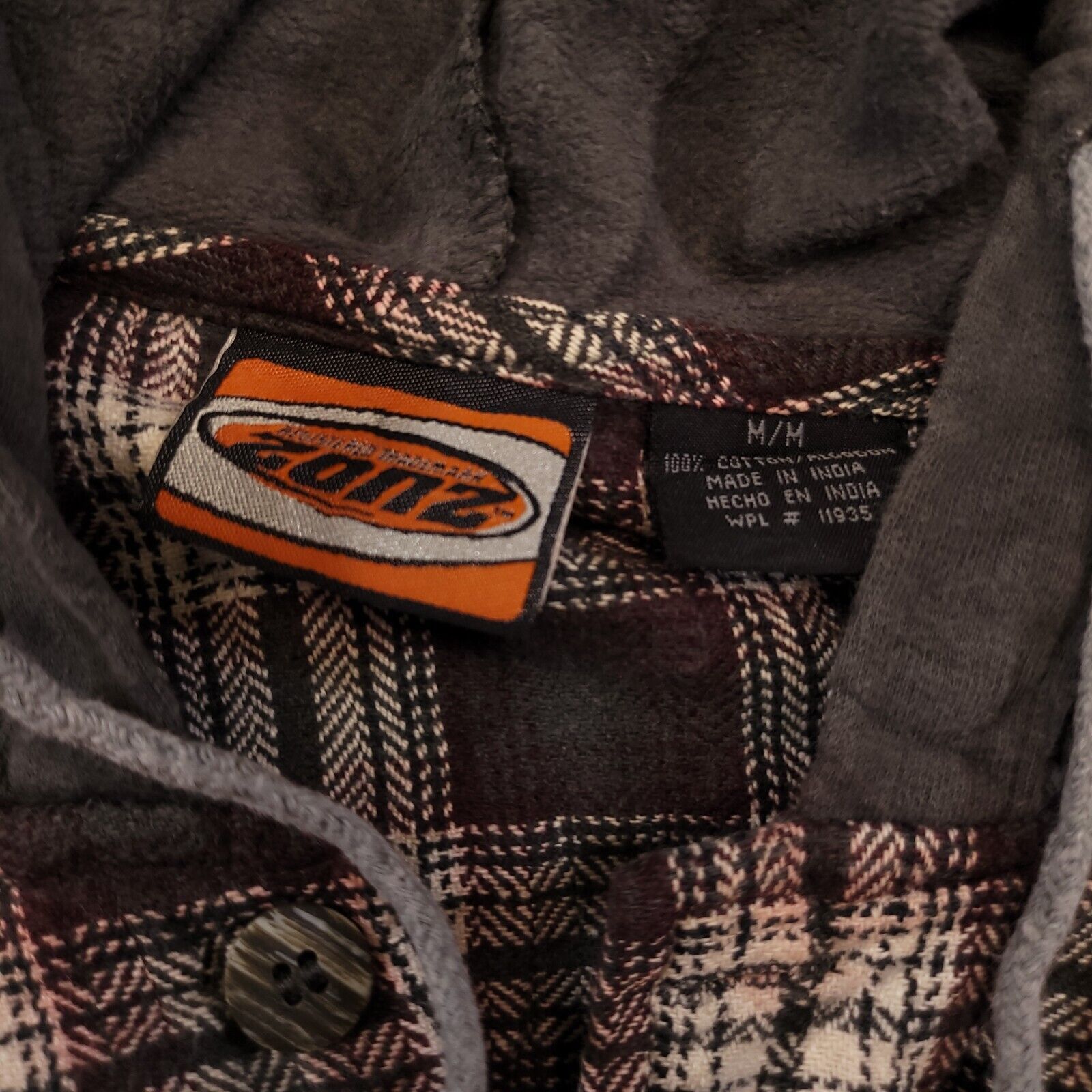 Cabelas Cabelas Zonz Casual Button Up Hoodie Mens Size M Gray Plaid Size US M / EU 48-50 / 2 - 3 Thumbnail
