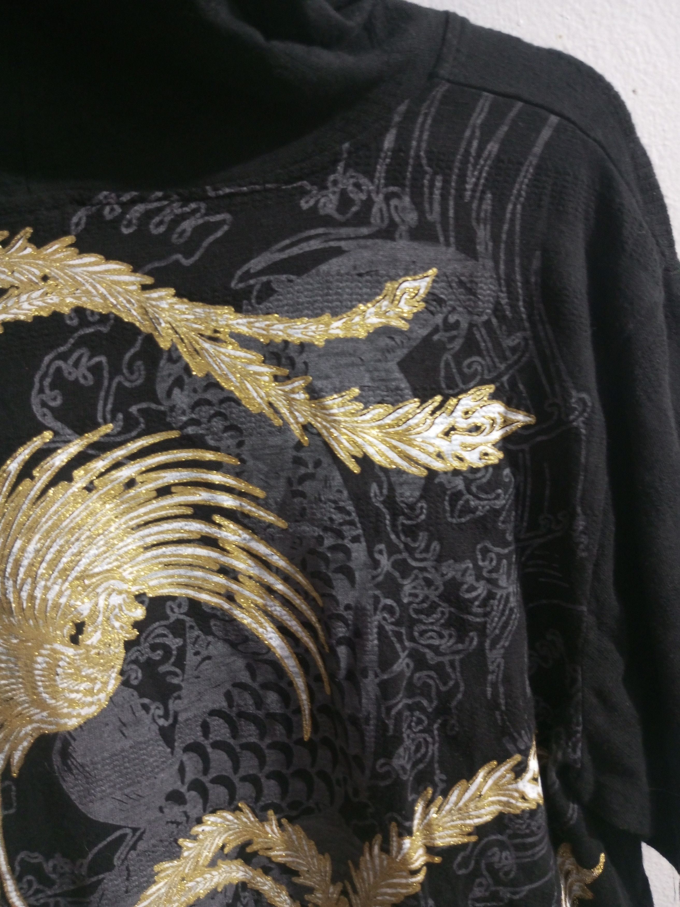 Japanese Brand Bullet noise sukajan Poenhix x koi t shirt hoodie Size US L / EU 52-54 / 3 - 12 Thumbnail