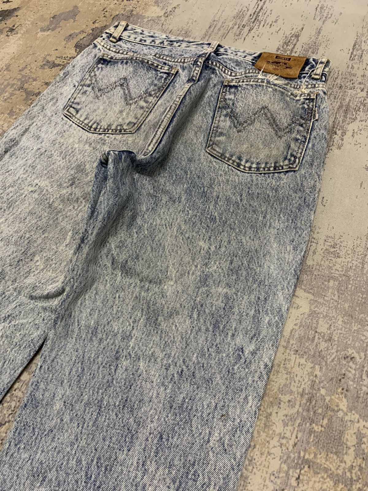 Seditionaries EDWIN BLEACHED DISTRESSED RETRO PUNK TAPERED JEANS 31x28 Size US 31 - 11 Thumbnail