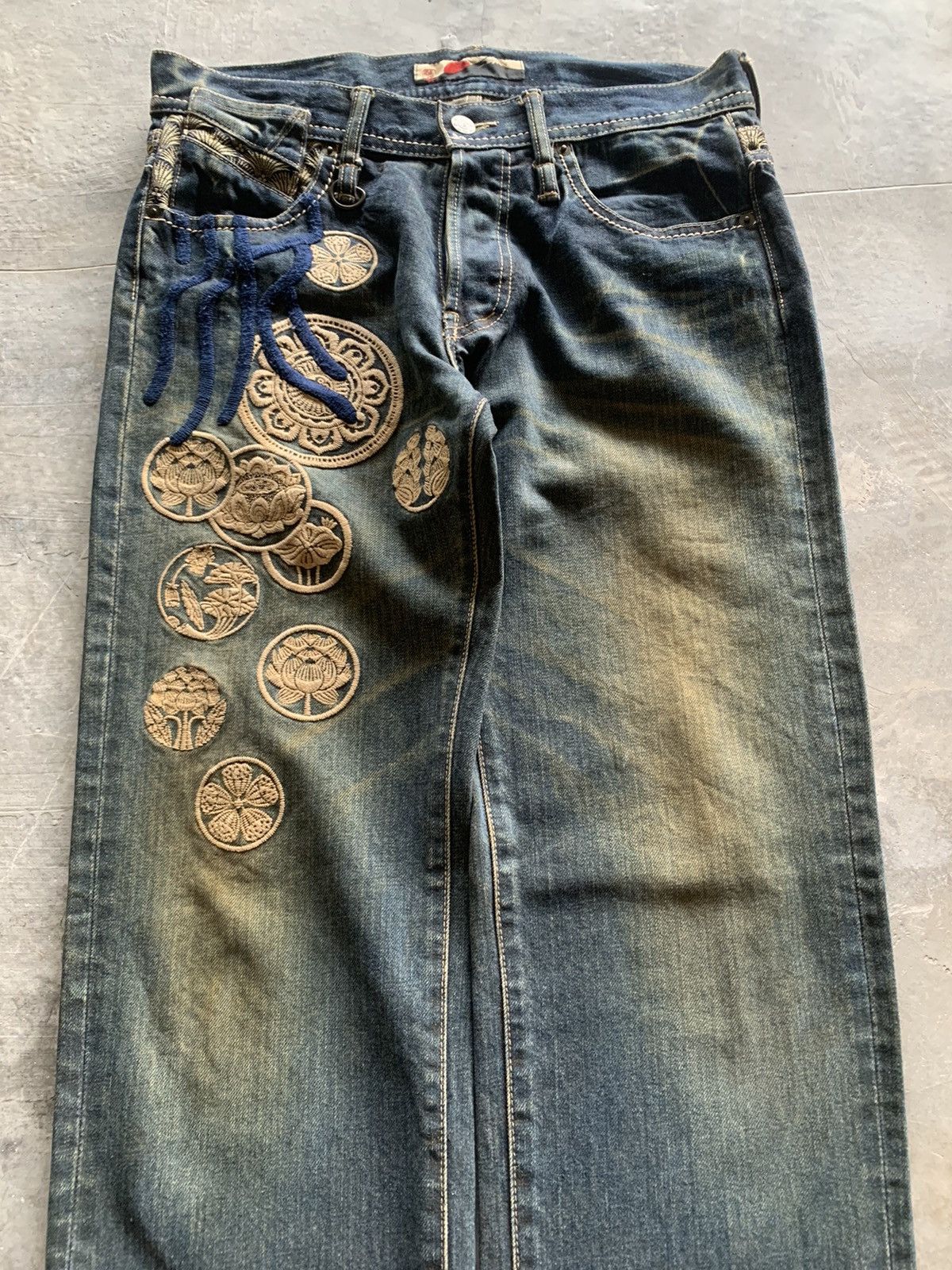 Japanese Brand crazy rusty sukajan japanese denim karakuri tamashii style Size US 32 / EU 48 - 3 Thumbnail