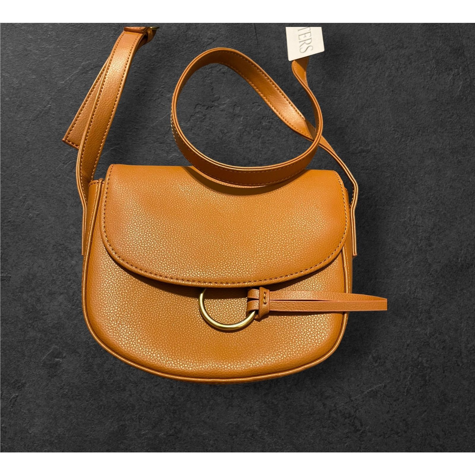 Unknown London JJ Winters Ivy Versatile Crossbody Leather Tan Handbag Purse Size ONE SIZE - 3 Thumbnail