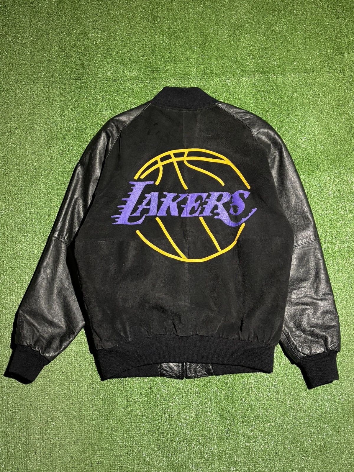 Starter Starter Lakers Suede Leather Jacket Size US M / EU 48-50 / 2 - 3 Thumbnail