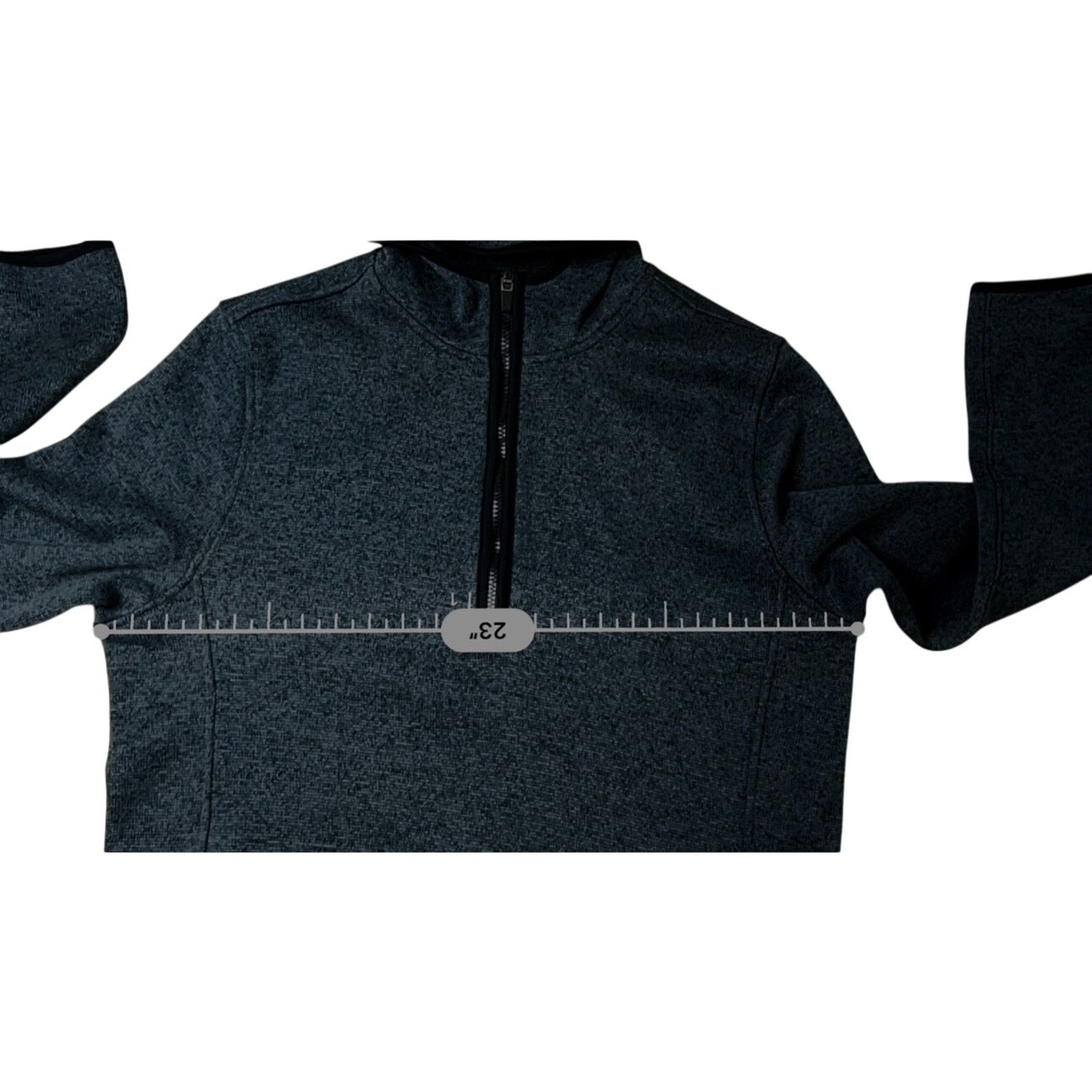 Other Charles River Grey Fleece 1/4 Zip Hoodie Pullover LARGE Size US L / EU 52-54 / 3 - 4 Thumbnail