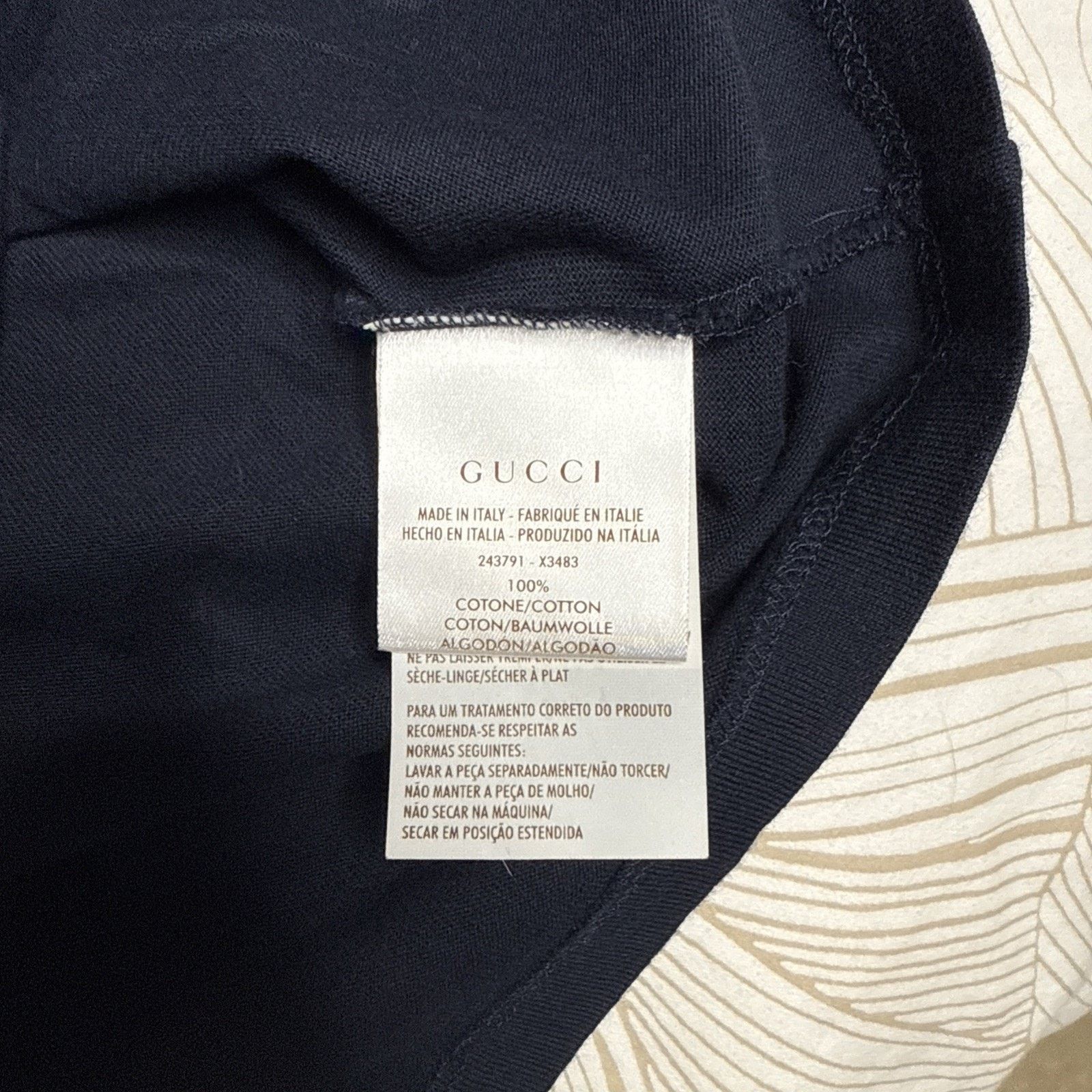 Gucci Authentic Men’s Gucci Web Accent Striped Polo Shirt, Size XL Size US XL / EU 56 / 4 - 6 Thumbnail