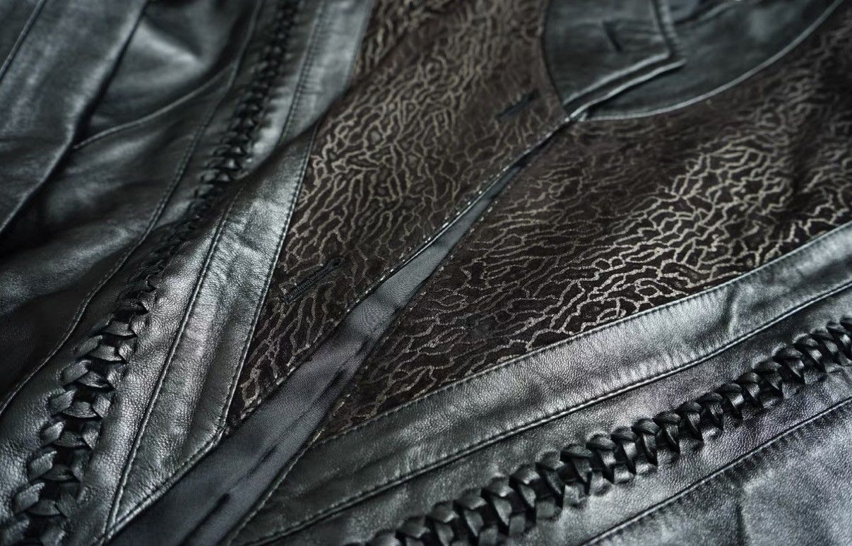 Dries Van Noten Dries Van Noten Leopard Print Patchwork Leather Jacket Size US S / EU 44-46 / 1 - 4 Thumbnail