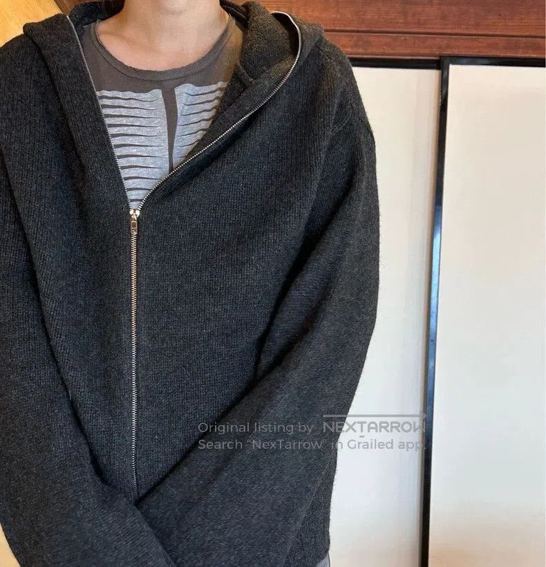 Helmut Lang Helmut Lang 98AW Wool Zip Hoodie. Size US S / EU 44-46 / 1 - 1 Thumbnail