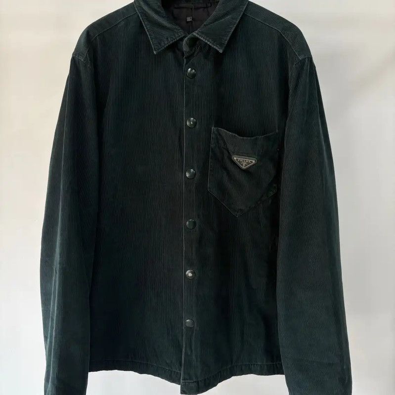 Prada Prada Men's L Size Navy Blue Outerwear Jacket Size US L / EU 52-54 / 3 - 1 Thumbnail