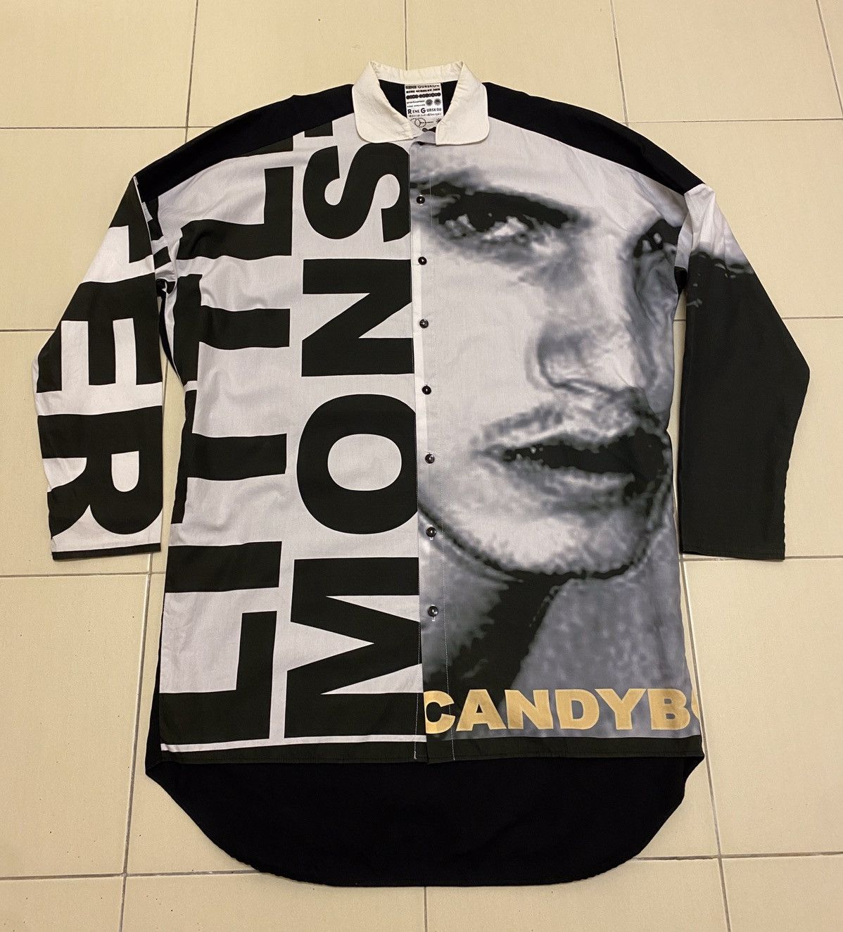 Designer Rene Gurskov Oversized Bondage Print Shirt Size US XL / EU 56 / 4 - 5 Thumbnail
