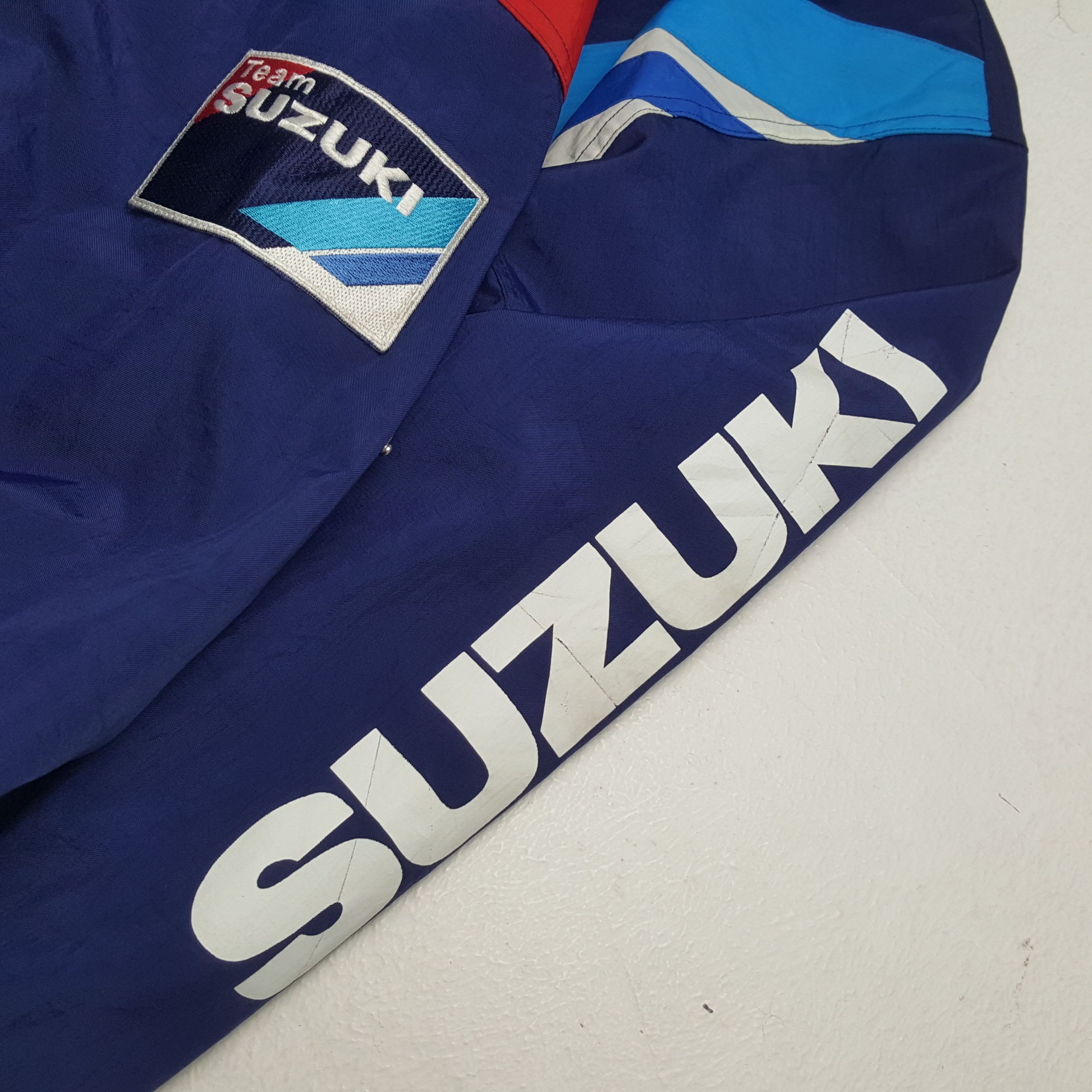 Japanese Brand × Vintage TEAM SUZUKI Motorcycle Japanese Brand Racing Team Jacket Size US XL / EU 56 / 4 - 7 Thumbnail