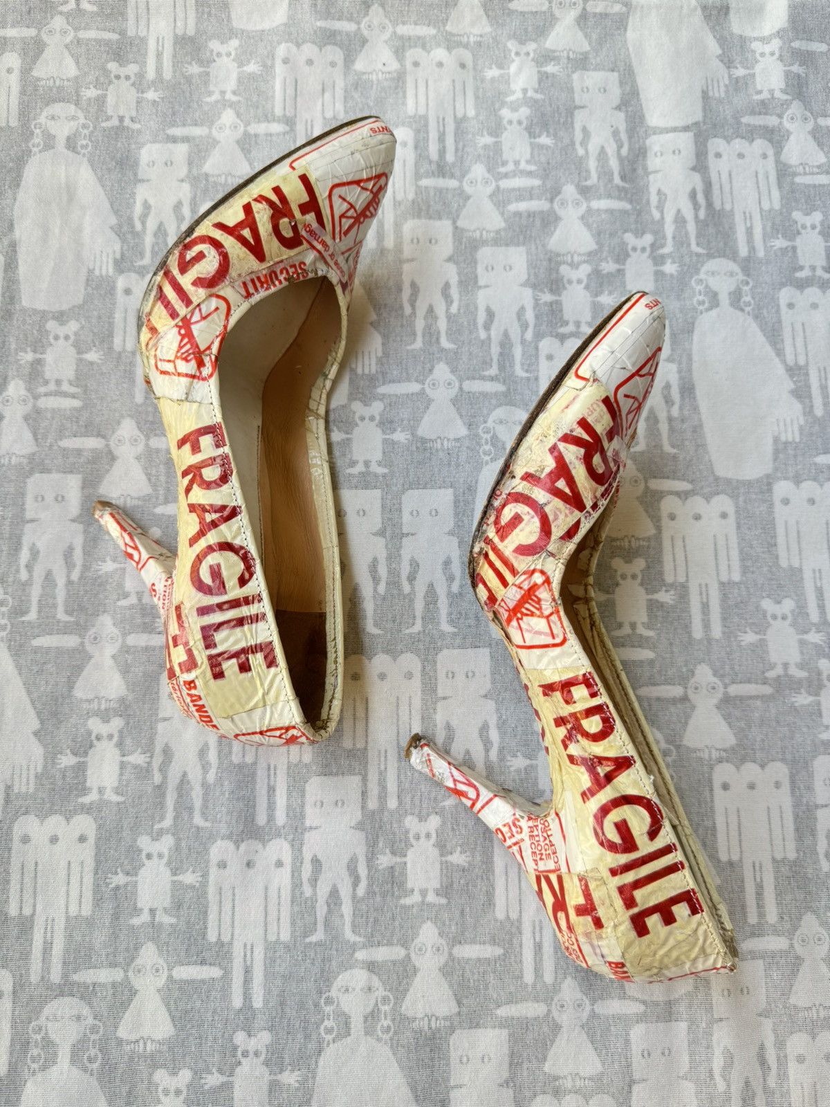 Maison Margiela Maison Martin Margiela SS06 "FRAGILE" Artisanal Pumps Size US 10 / IT 40 - 6 Thumbnail