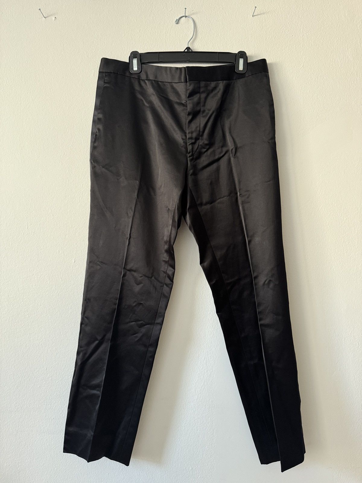 Dries Van Noten Dries Van Noten Black Satin Tuxedo Size 42R - 10 Thumbnail