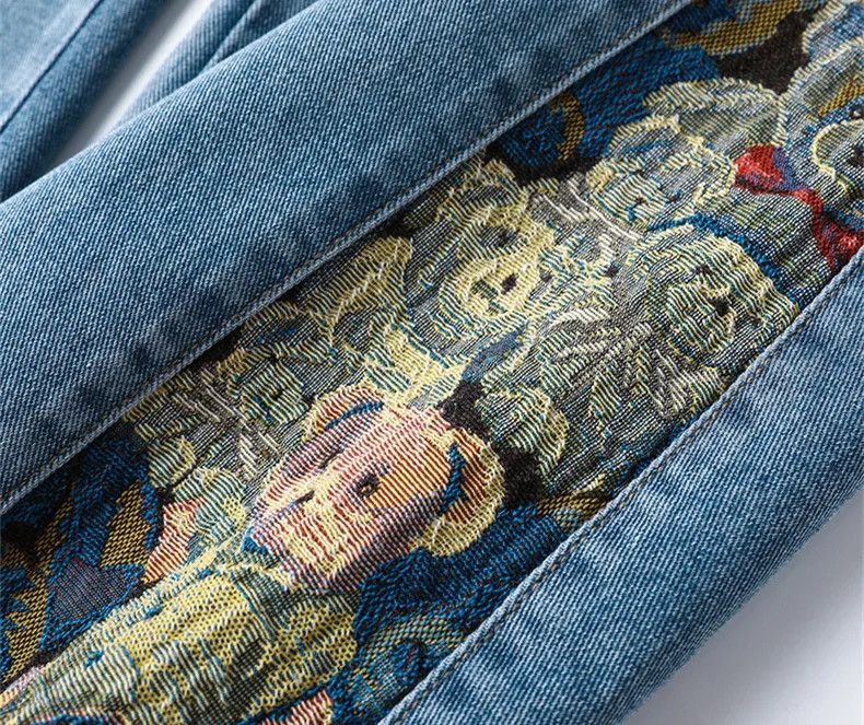 Designer × Japanese Brand Jeans baggy wide-leg with bear print outdoor hip-hop style Size US 34 / EU 50 - 8 Thumbnail