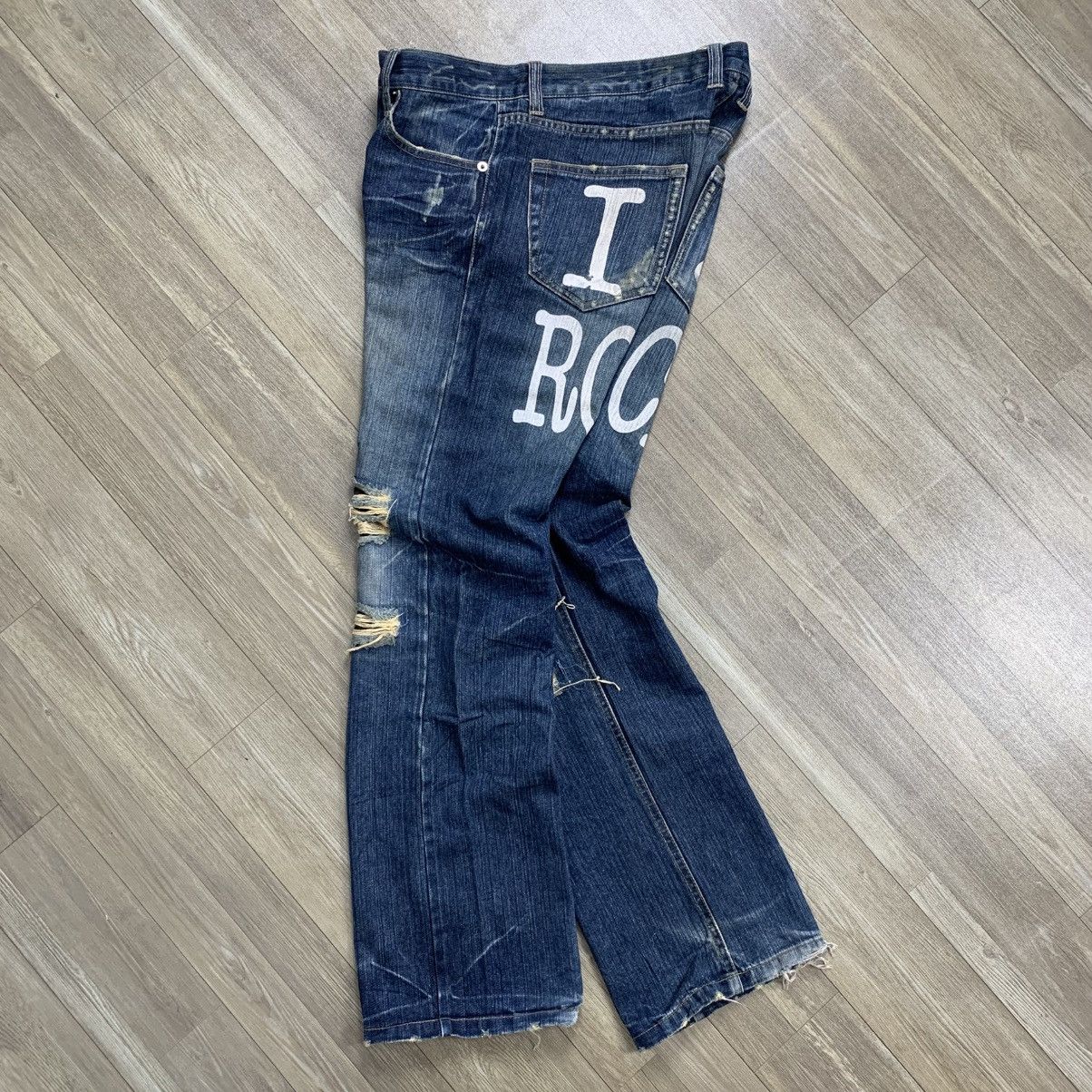If Six Was Nine × Japanese Brand × Le Grande Bleu (L.G.B.) Crazy Limited Distressed Skull Jeans Size US 35 - 7 Thumbnail