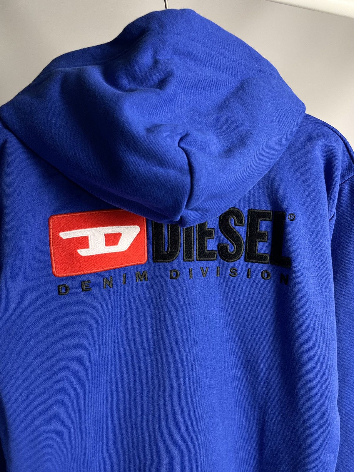 Diesel × Vintage Diesel 🌎 Denim Division big back D logo Blue Zip Hoodie Size US S / EU 44-46 / 1 - 12 Thumbnail