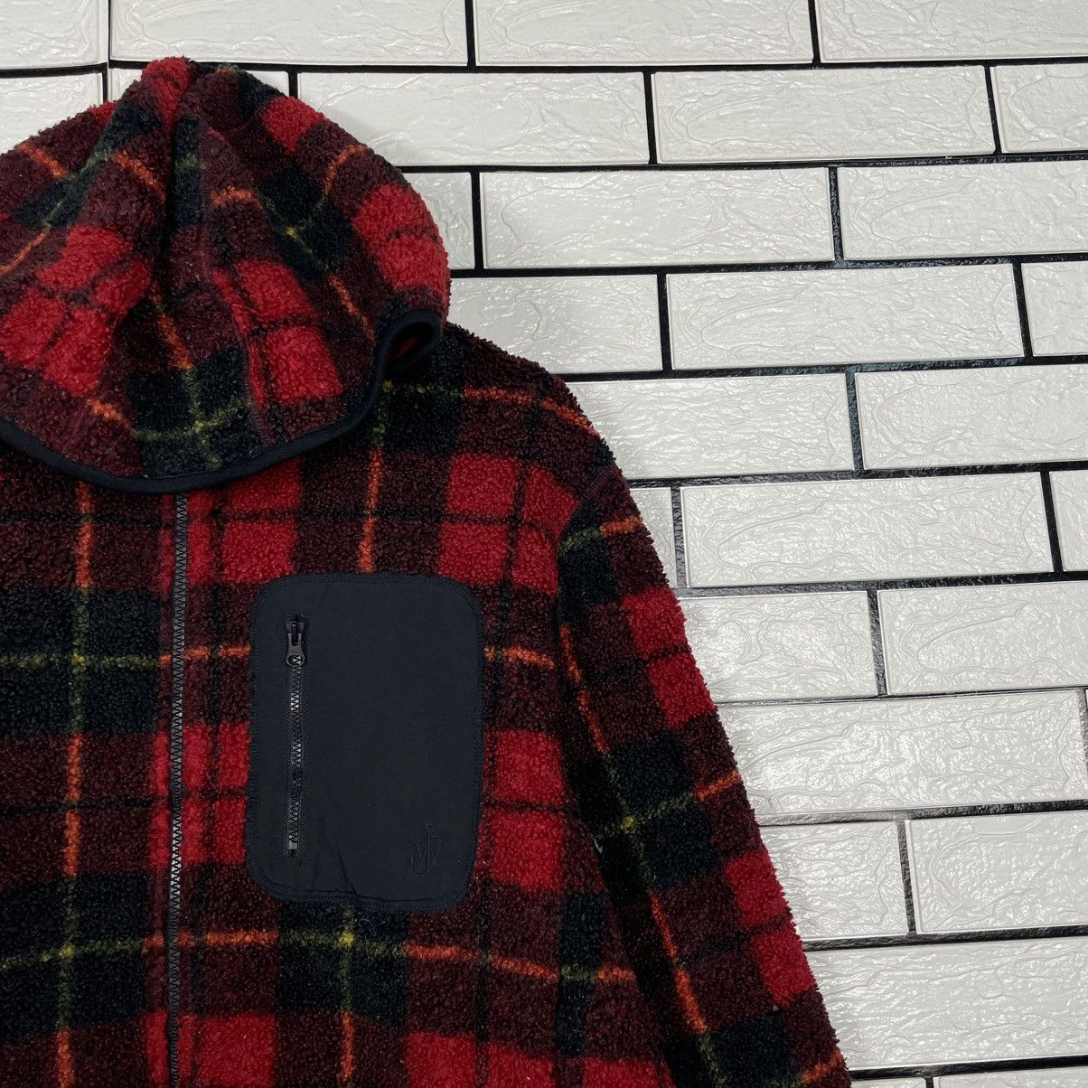 JW Anderson × Uniqlo Uniqlo x JW Anderson Tartan Hooded Deep Pile Jacket Size US XL / EU 56 / 4 - 5 Thumbnail
