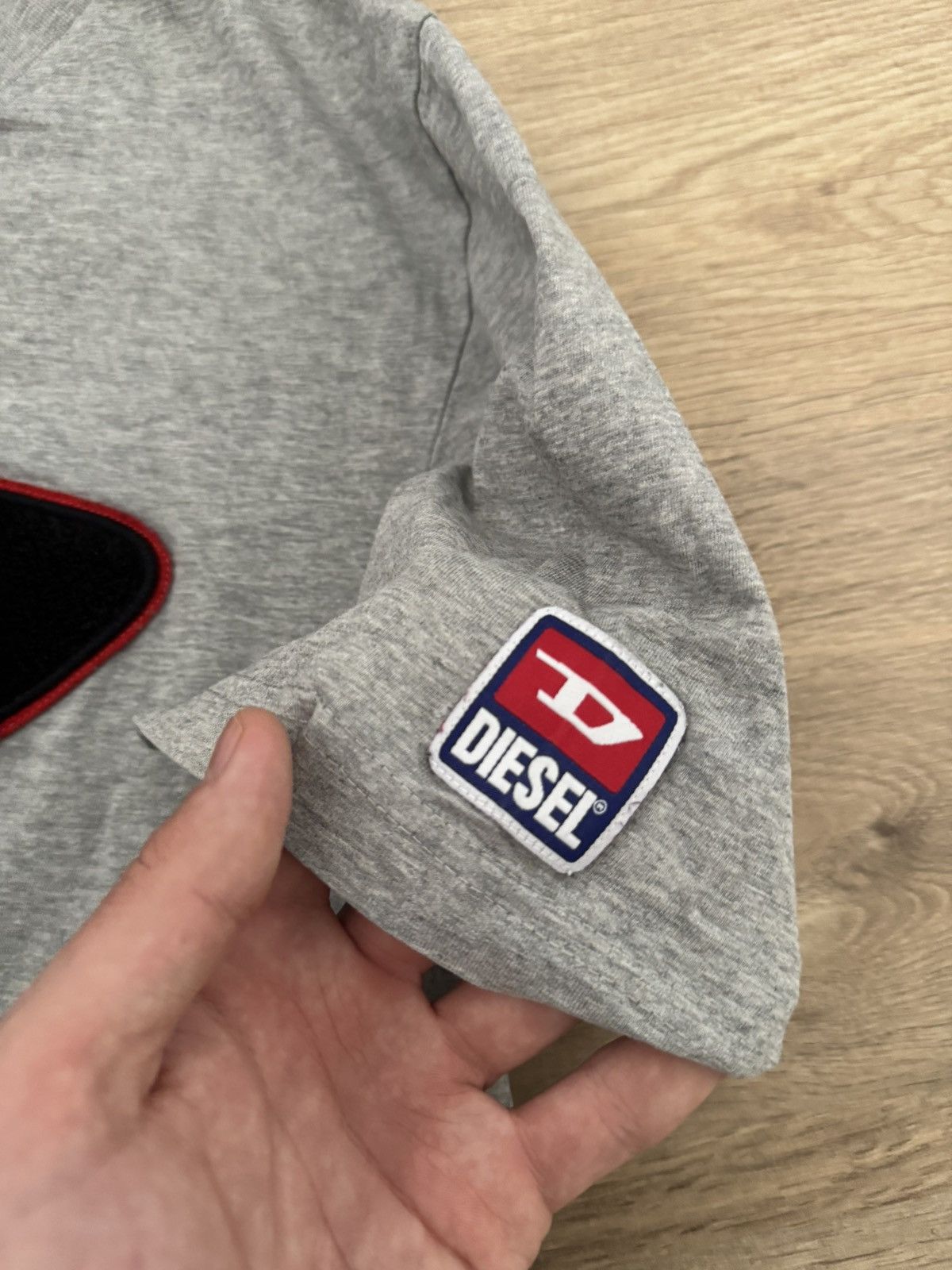 Diesel × Vintage Diesel D Patch big Logo T-Shirt grey size XL Size US XL / EU 56 / 4 - 3 Thumbnail