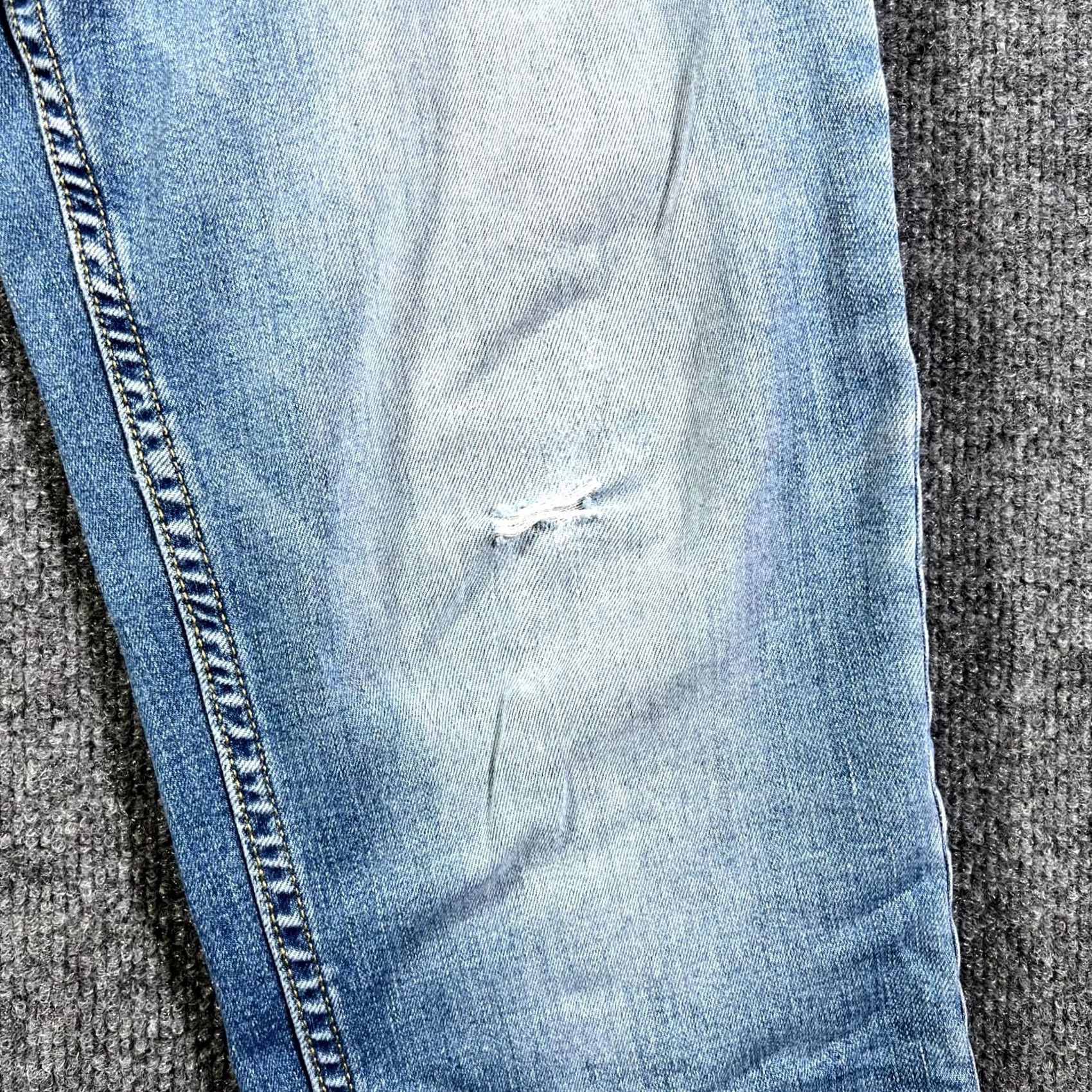 Denime Sonoma Jeans Mens 30x32 Blue Denim Distressed 5-Pocket Straight Flexwear Outdoor Jacket? Size US 30 / EU 46 - 5 Thumbnail
