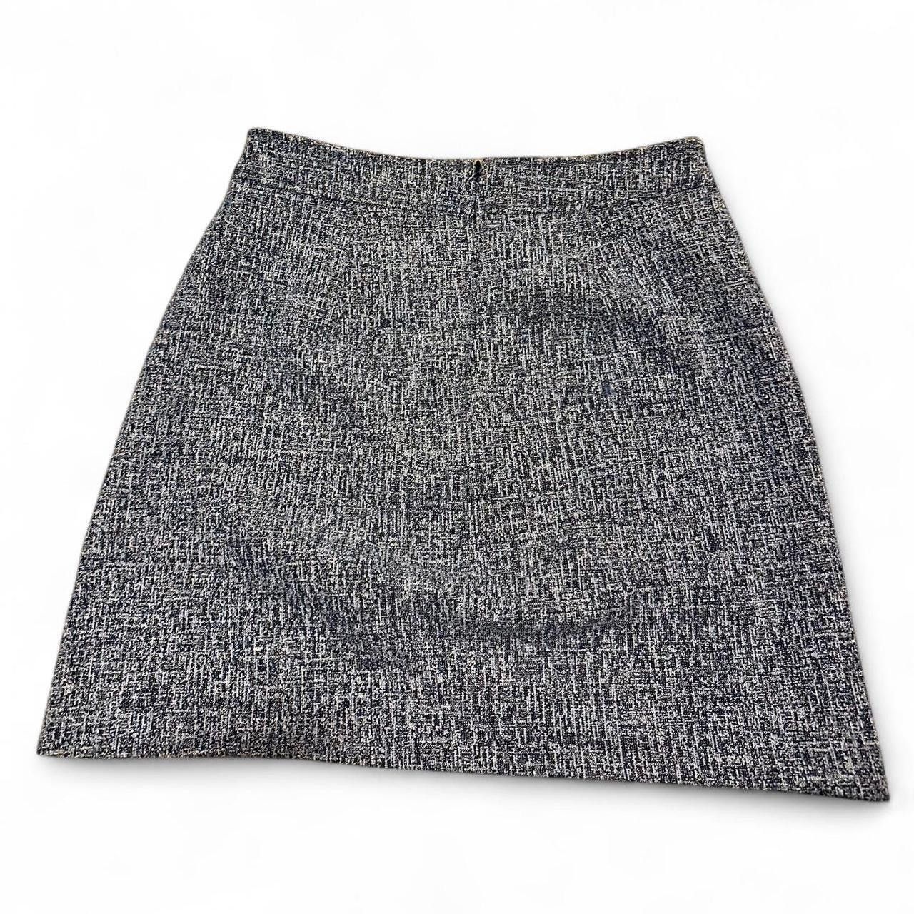 Loft LOFT BLUE TWEED MINI SKIRT SIZE 4 Size 27" / US 4 / IT 40 - 3 Thumbnail