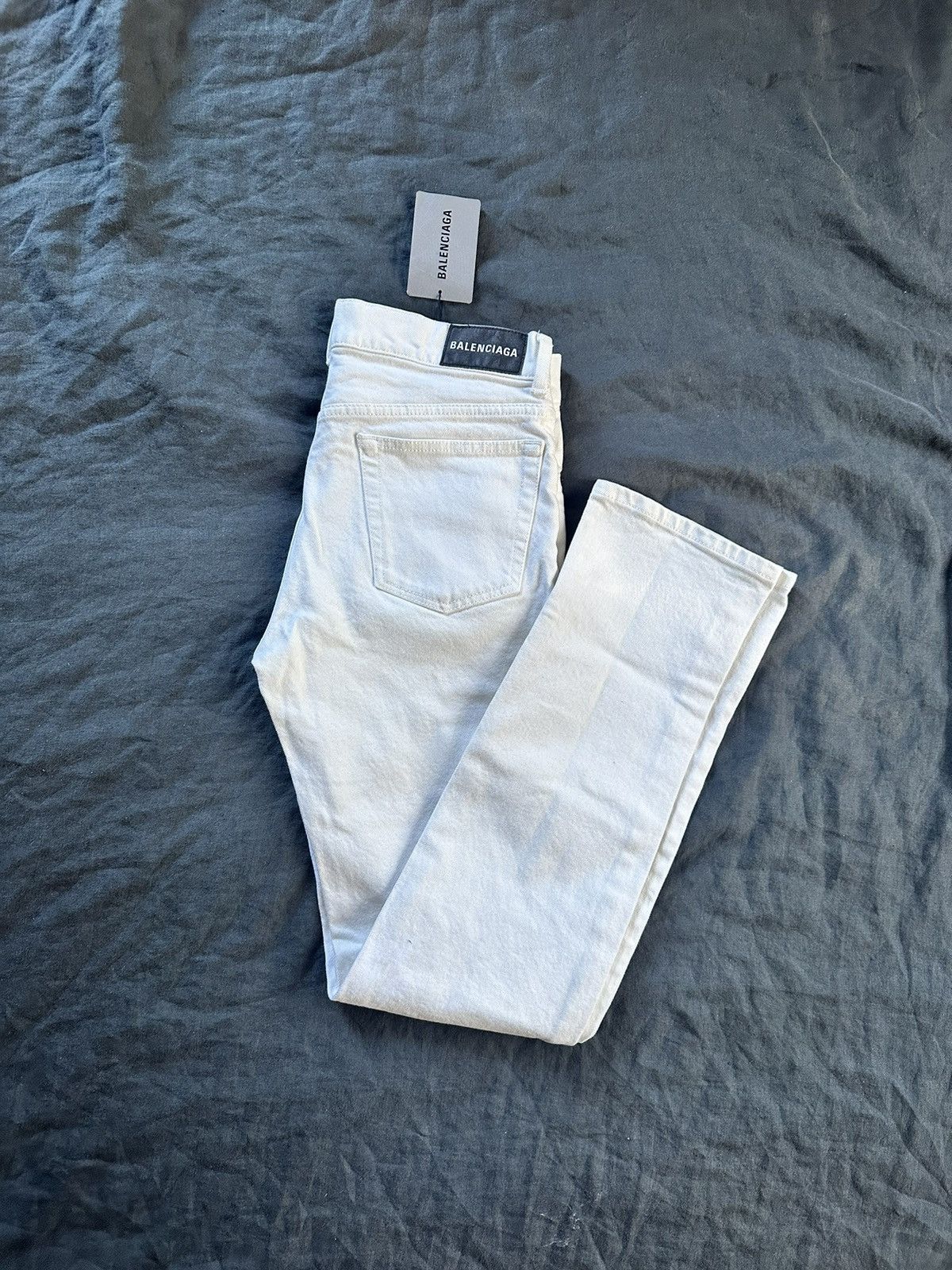 Balenciaga Balenciaga White Denim jeans 2019 Size US 30 / EU 46 - 3 Thumbnail