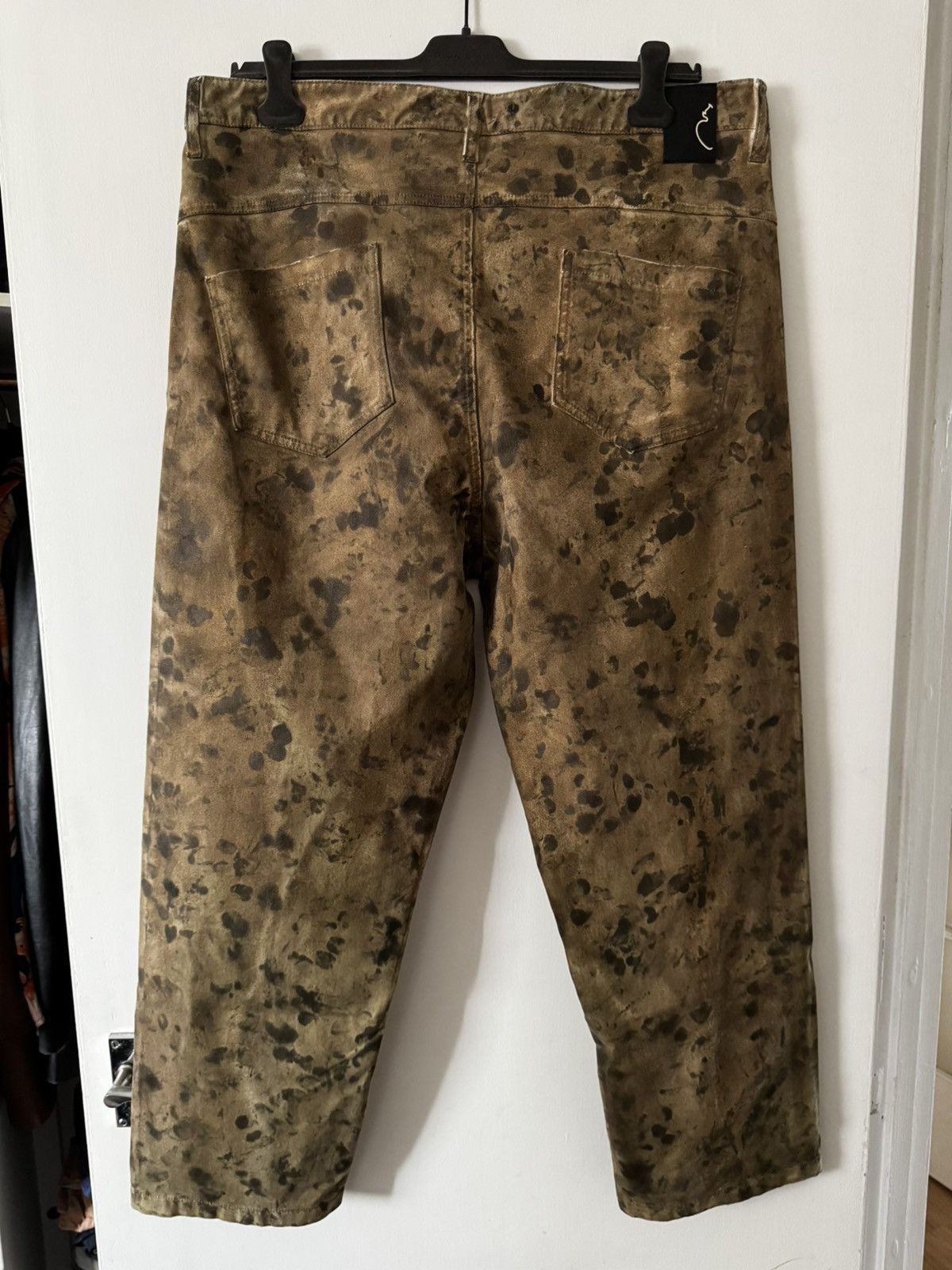 Nostra Santissima NostraSantissima “Brown Spot” 5-Pocket Over Fit Pants – 54IT Size US 38 / EU 54 - 4 Thumbnail