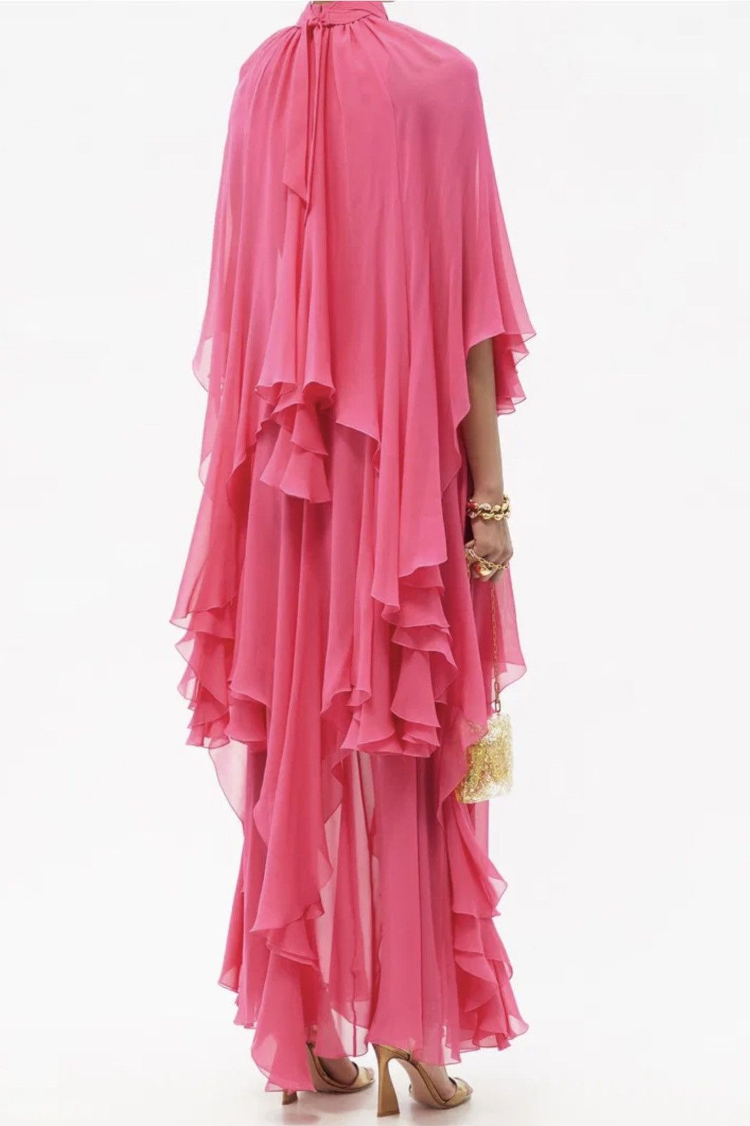 Gucci Gucci New £6500 silk layered pink maxi dress, size XS, 38 IT Size XS / US 0-2 / IT 36-38 - 2 Thumbnail