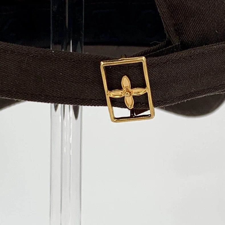 Louis Vuitton Louis Vuitton Dark brown logo embroidered cap baseball cap Size ONE SIZE - 5 Thumbnail