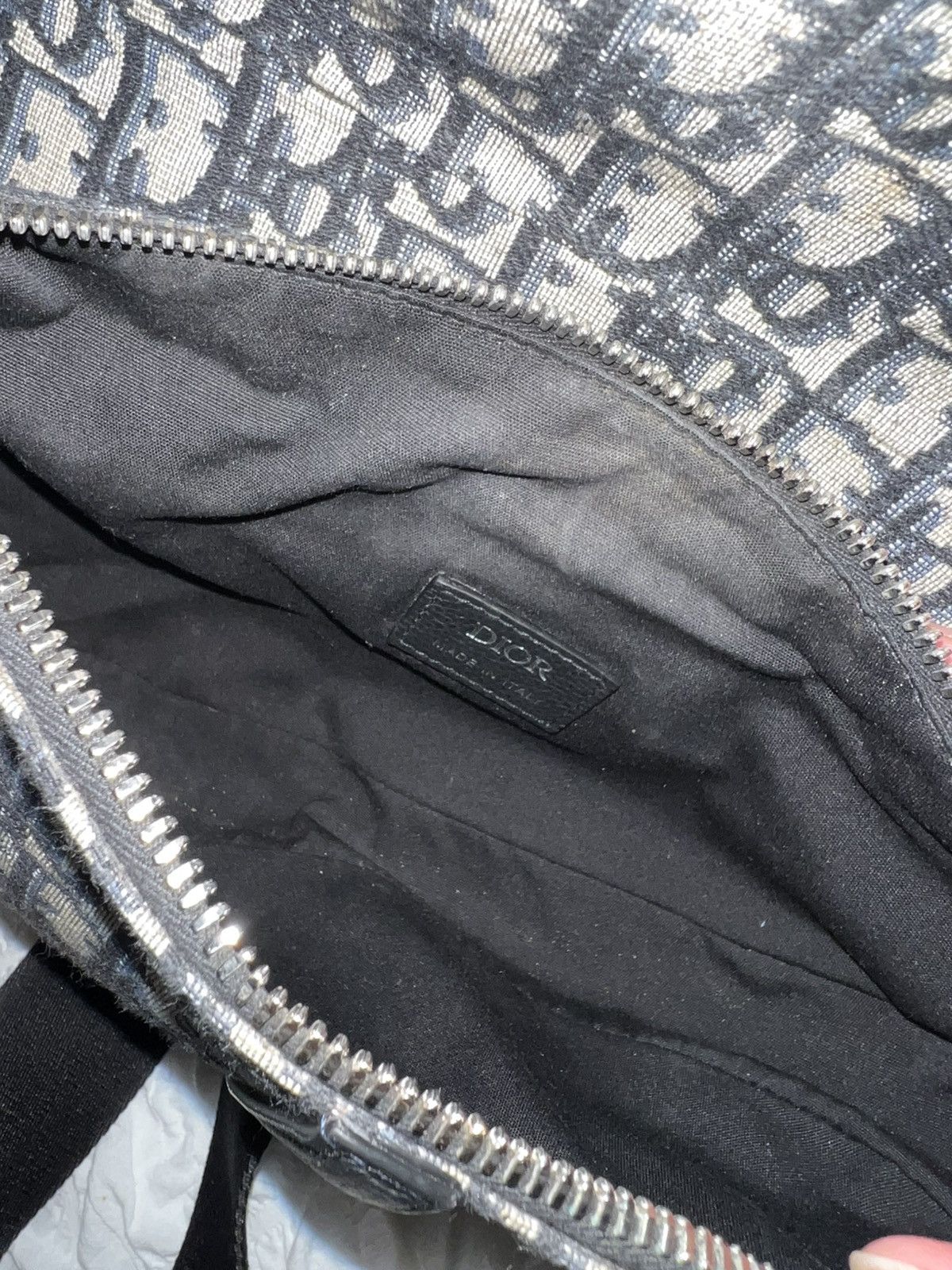 Dior Dior Saddle Bag Beige and Black Dior Oblique Jacquard Size ONE SIZE - 18 Thumbnail