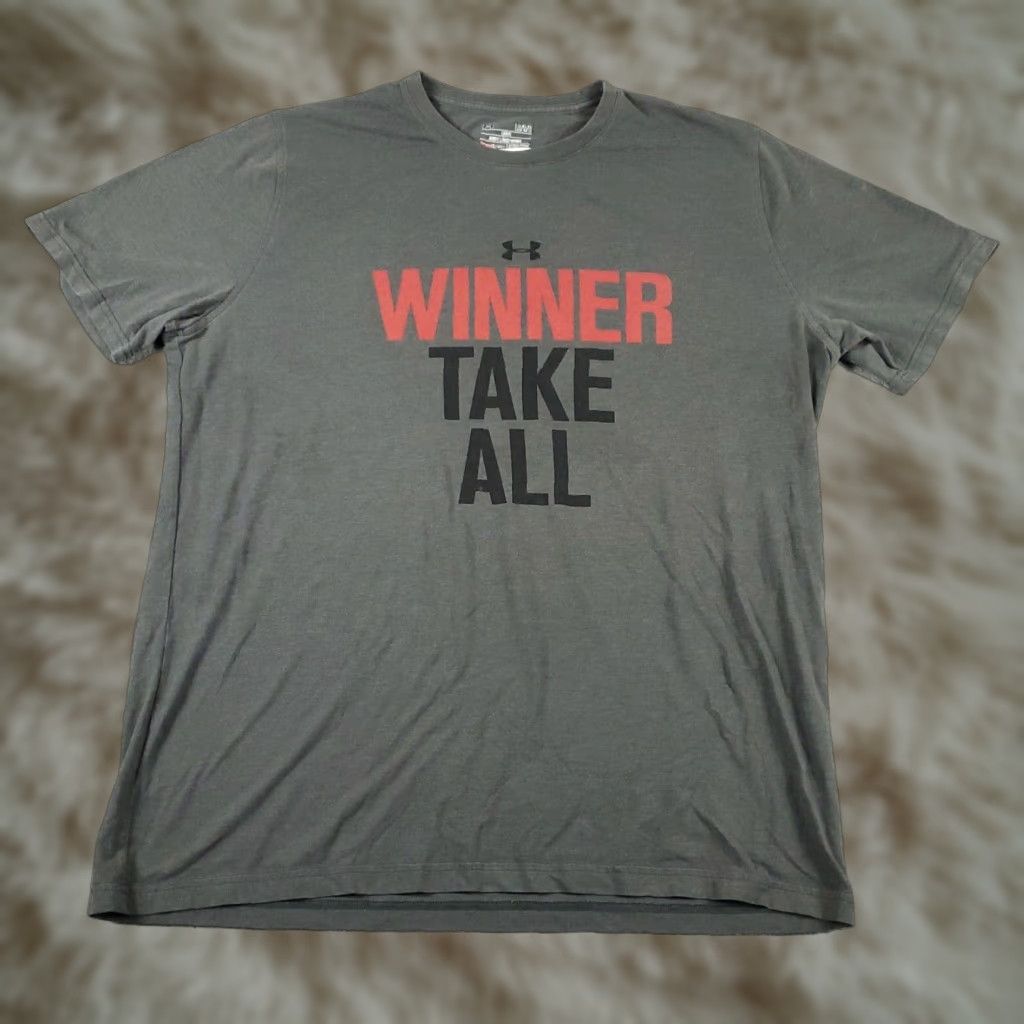 Under Armour Under Armour Shirt Mens Large Gray Short Sleeve Crew Neck Sports T-Shirt L Gray Men Size US L / EU 52-54 / 3 - 1 Thumbnail