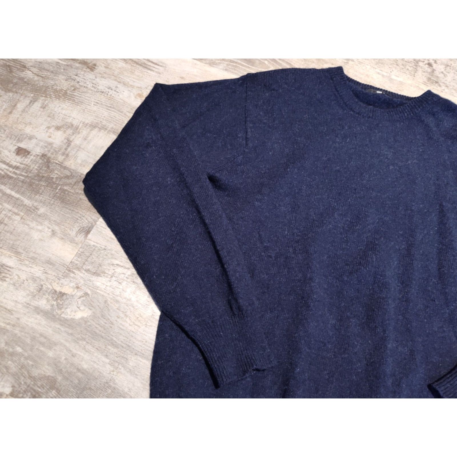 Vintage VINTAGE Woolmark Hema Men's Sweater Pullover Crew Neck Long Sleeve Blue Size Large Knit Casual Winter Fall Spring Size US L / EU 52-54 / 3 - 3 Thumbnail