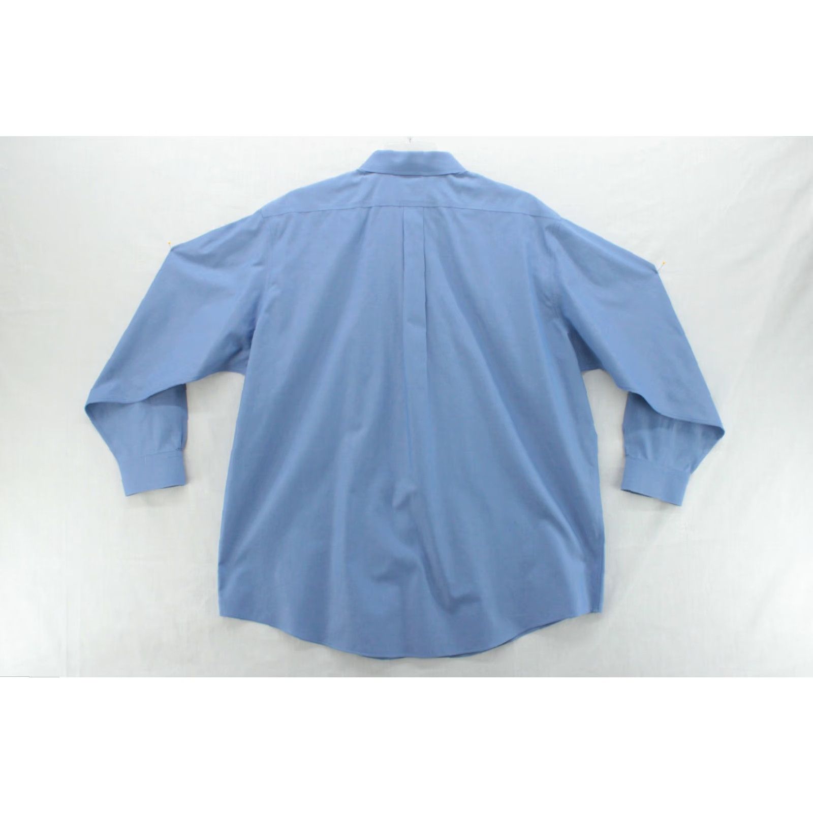 Brooks Brothers Brooks Brothers Dress Shirt Mens 18 4/5 Blue Non-Iron Cotton Preppy Stylish Shirt Size 46R - 4 Thumbnail
