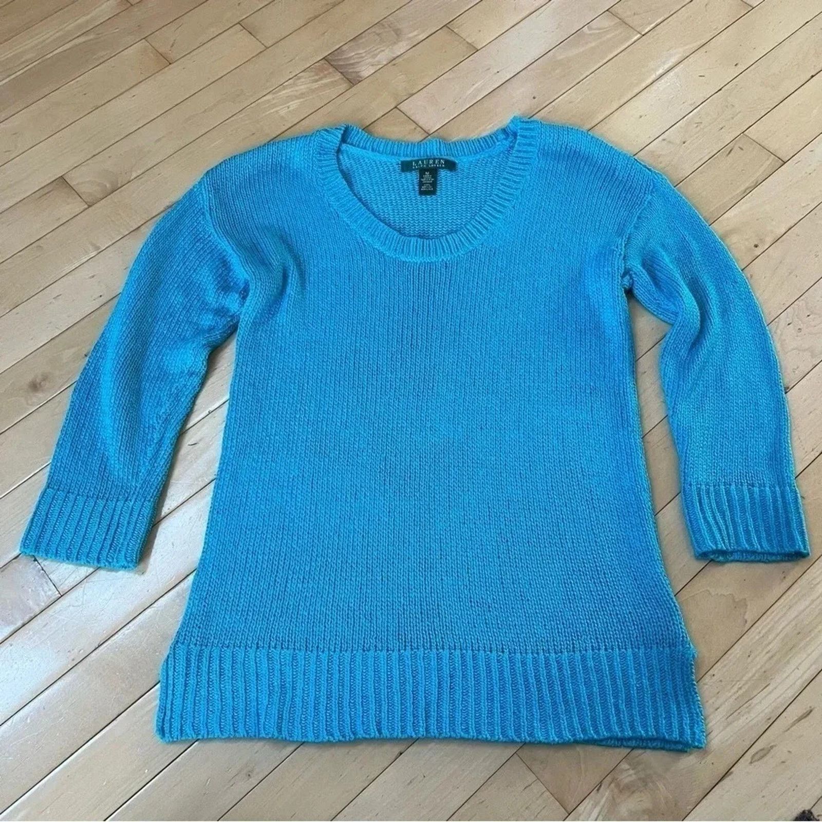 Lauren Ralph Lauren Ralph Lauren Sweater Women M Loose Knit 3/4 Sleeve Pullover Size M / US 6-8 / IT 42-44 - 1 Thumbnail