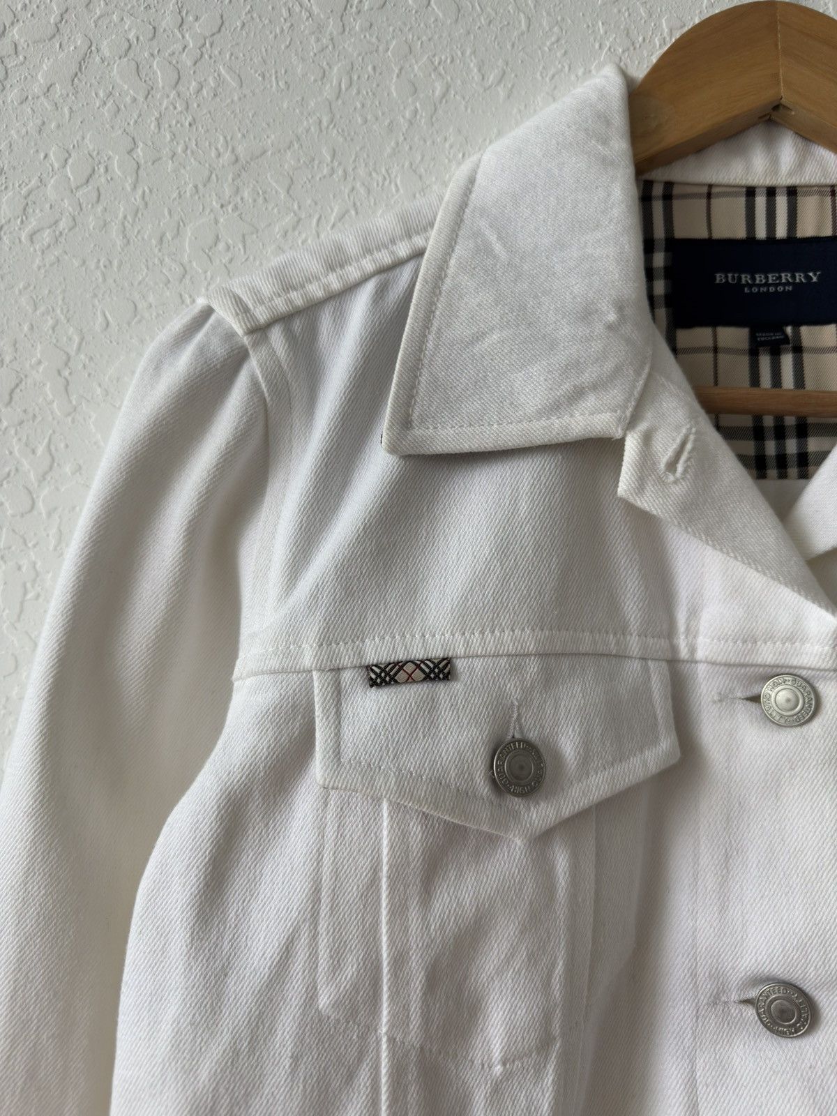 Burberry × Vintage Vintage Burberry London Denim Women Jacket Coat Nova Check Size M / US 6-8 / IT 42-44 - 11 Thumbnail