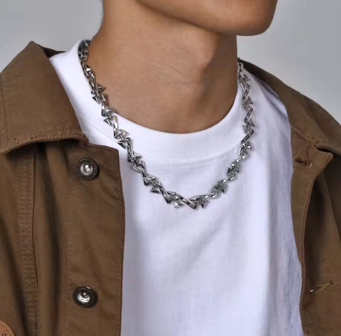 Jewelry Vnox 11mm Chain Necklaces for Men Women Size ONE SIZE - 6 Thumbnail