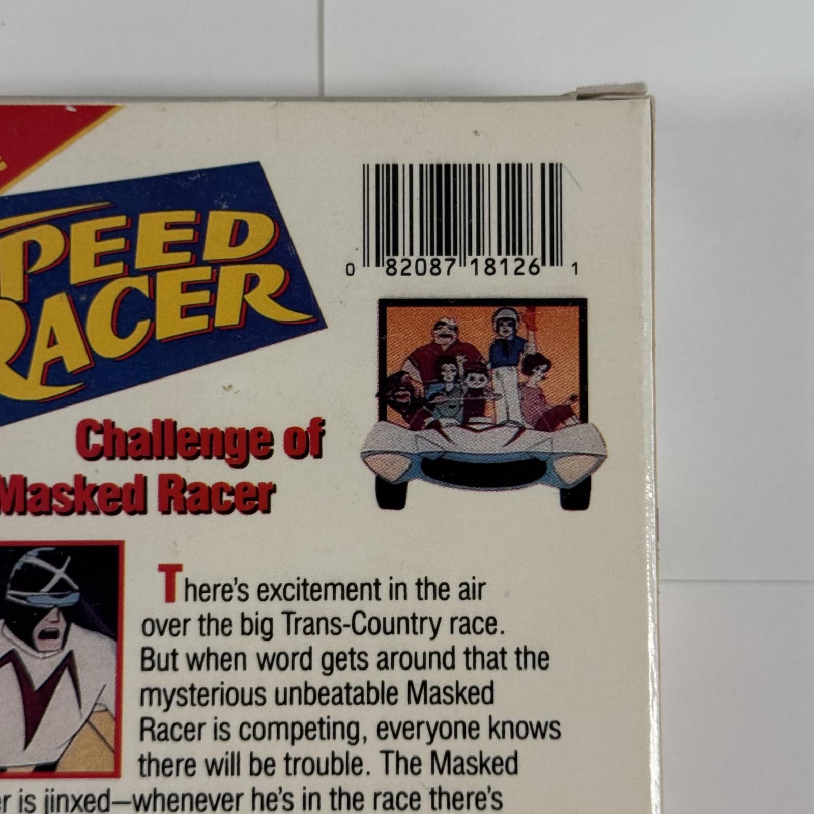 Designer Vtg Speed Racer Challenge of the Masked Racer VHS 1990 Tape Size ONE SIZE - 3 Thumbnail