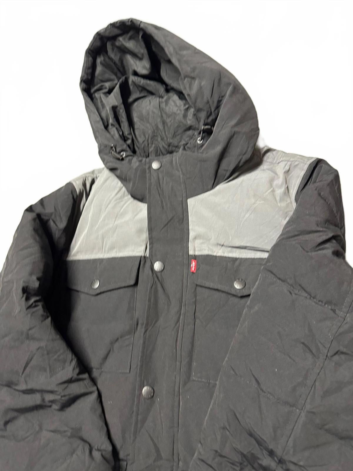 Designer Levi Strauss & Co. Men's Puffer Jacket - Black and Grey Size US M / EU 48-50 / 2 - 3 Thumbnail