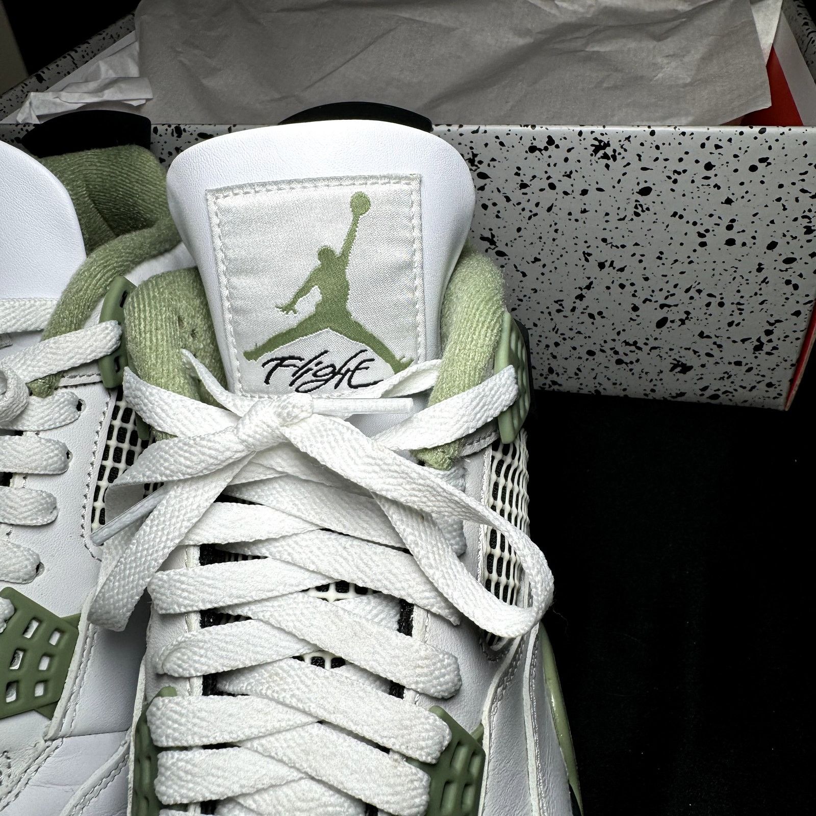 Jordan Brand × Nike Size 10.5 - Wmns Air Jordan 4 Retro Seafoam Women's Shoes Size US 10.5 / IT 40.5 - 5 Thumbnail