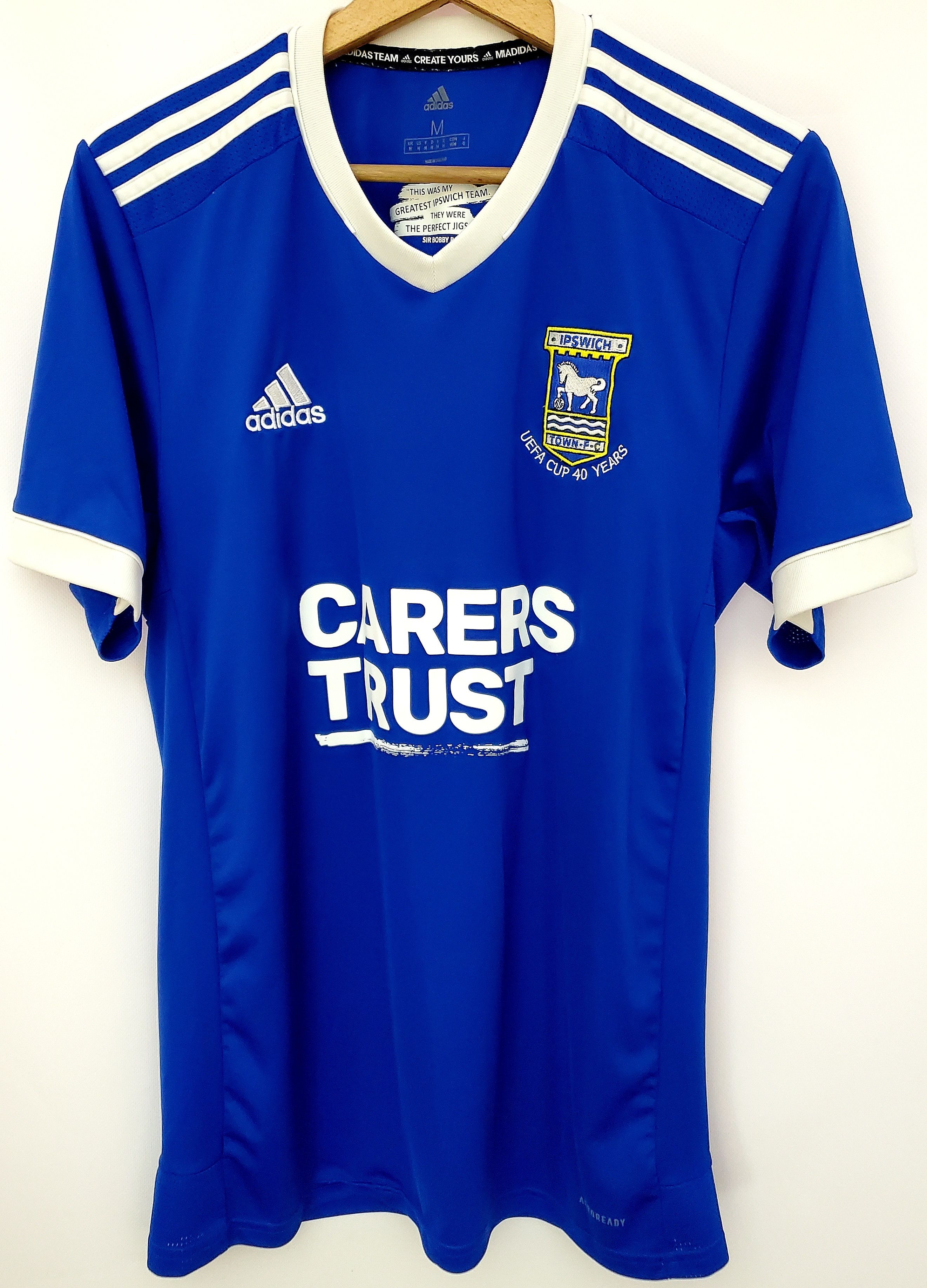 Adidas Ipswich Town FC UEFA Cup 40yers jersey perfect condition M Size US M / EU 48-50 / 2 - 1 Thumbnail