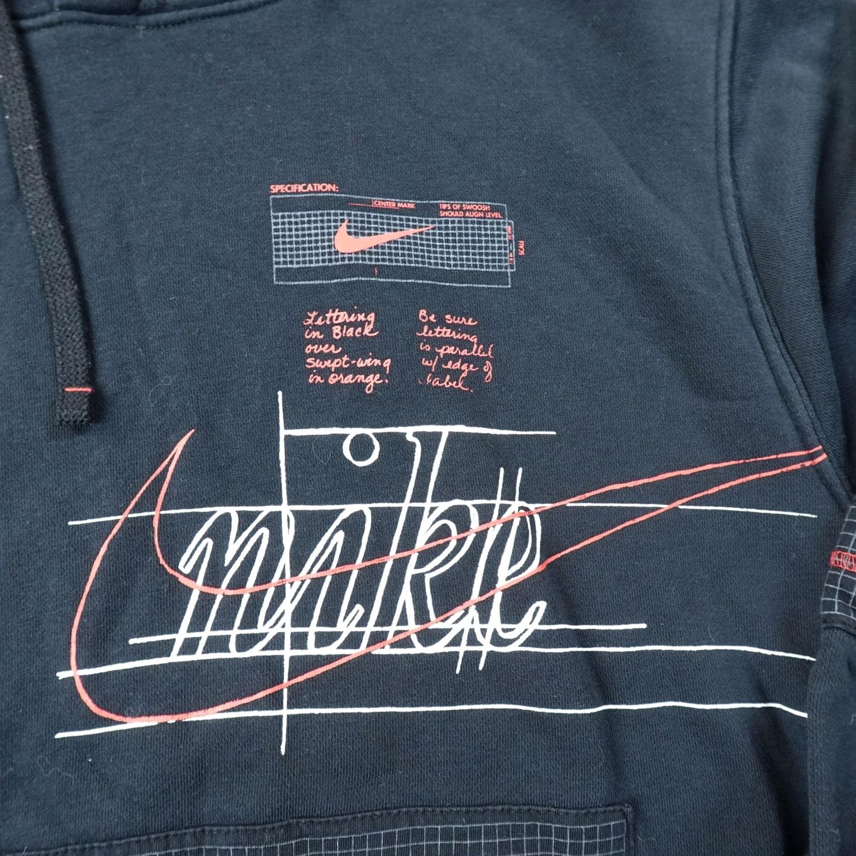 Nike Nike Hoodie Mens M Black Graphic Swoosh Logo Pullover Sweatshirt Sweater Gym Size US M / EU 48-50 / 2 - 4 Thumbnail