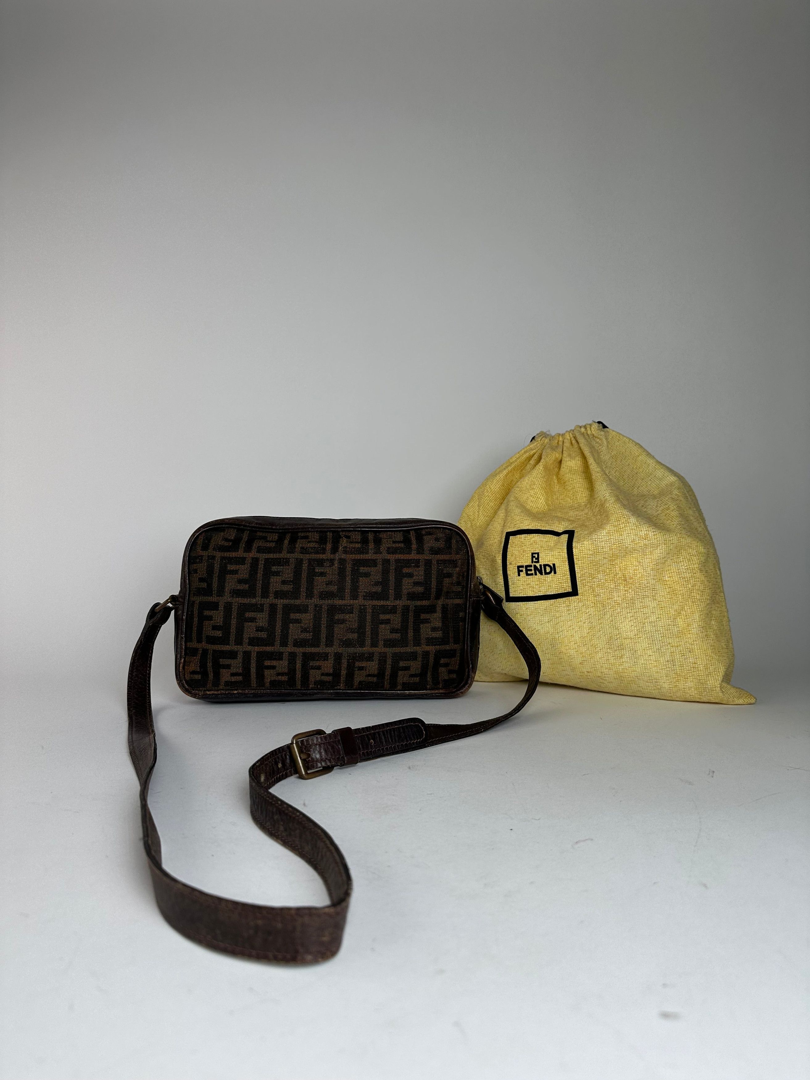 Fendi Vintage Monogram Shoulder Bag Brown Size ONE SIZE - 1 Thumbnail