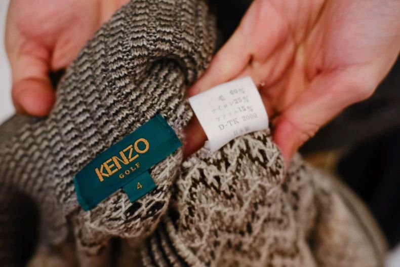 Kenzo KENZO Geometric wool blend sweater Size US XL / EU 56 / 4 - 7 Thumbnail